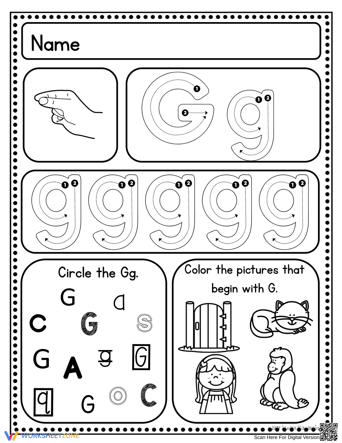 Handwriting Without Tears: Letter G - Page 2