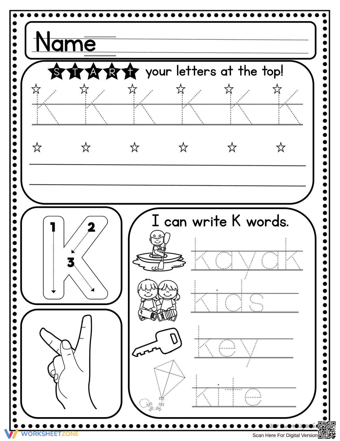 Handwriting Practice: Mastering Letter K - Page 5