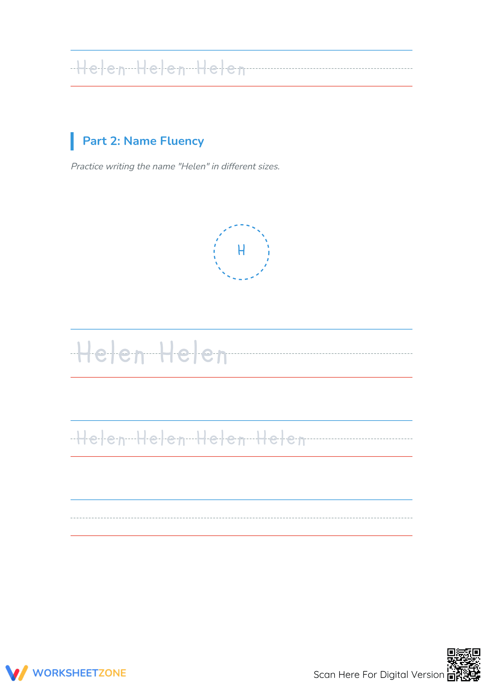 Grade 1 Aesthetic Handwriting — Printable No-Prep Worksheet - Page 2