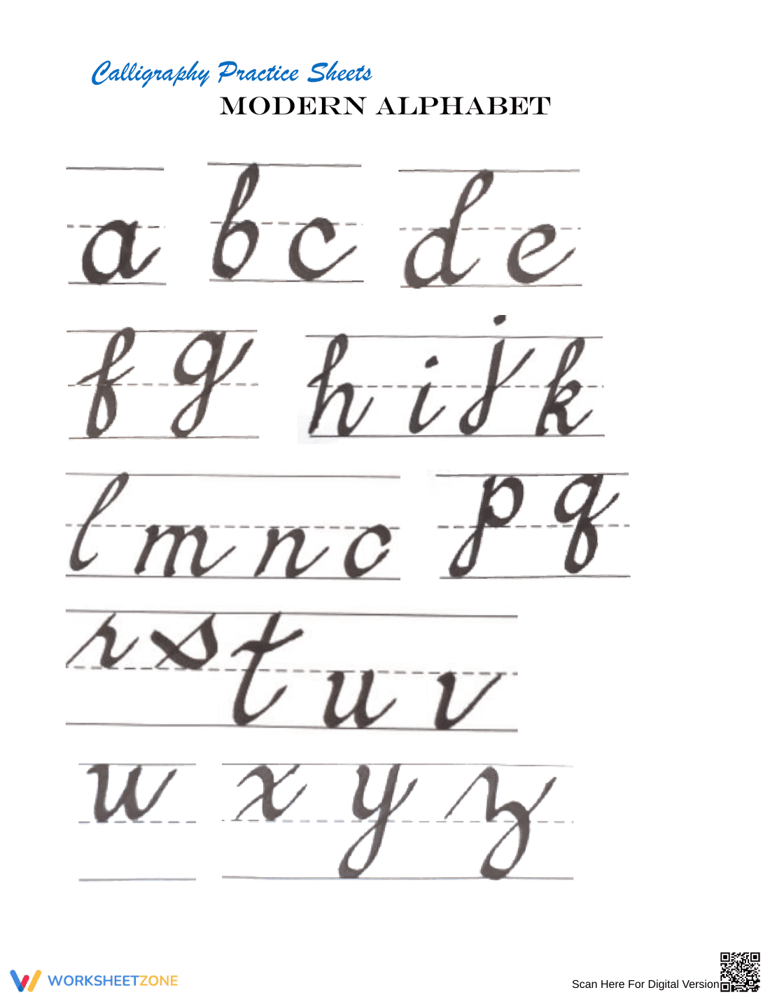 Modern Calligraphy: Basic Strokes and Alphabet - Page 3
