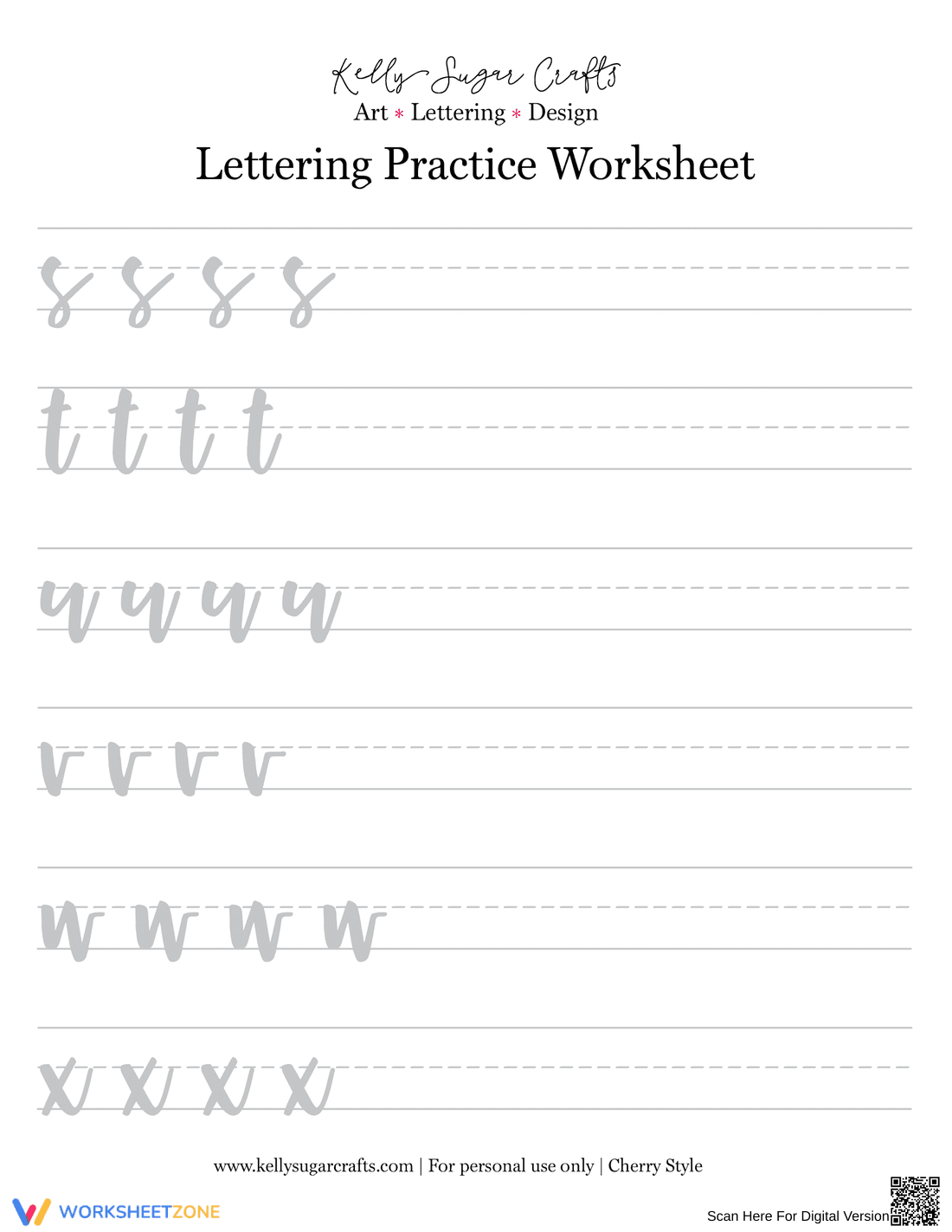 Calligraphy A-Z: Practice the Alphabet - Page 4