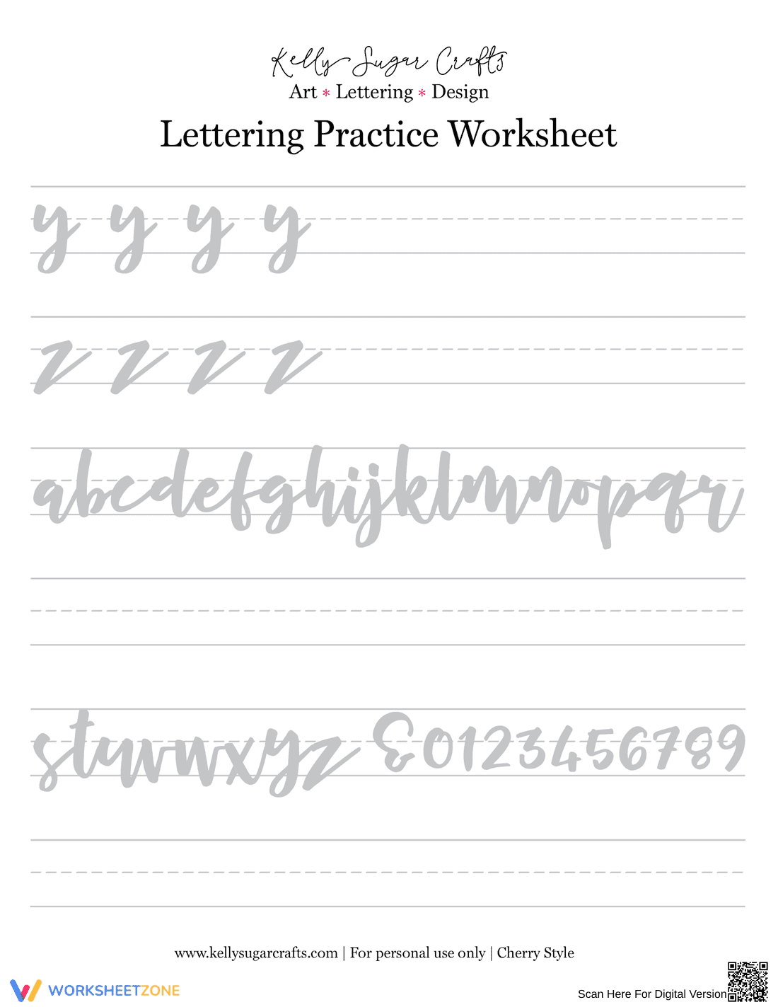 Calligraphy A-Z: Practice the Alphabet - Page 5