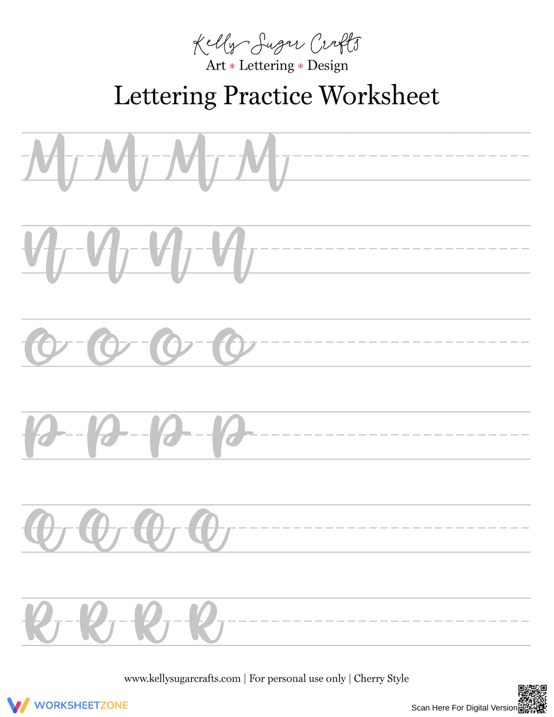 Calligraphy A-Z: Practice the Alphabet - Page 8