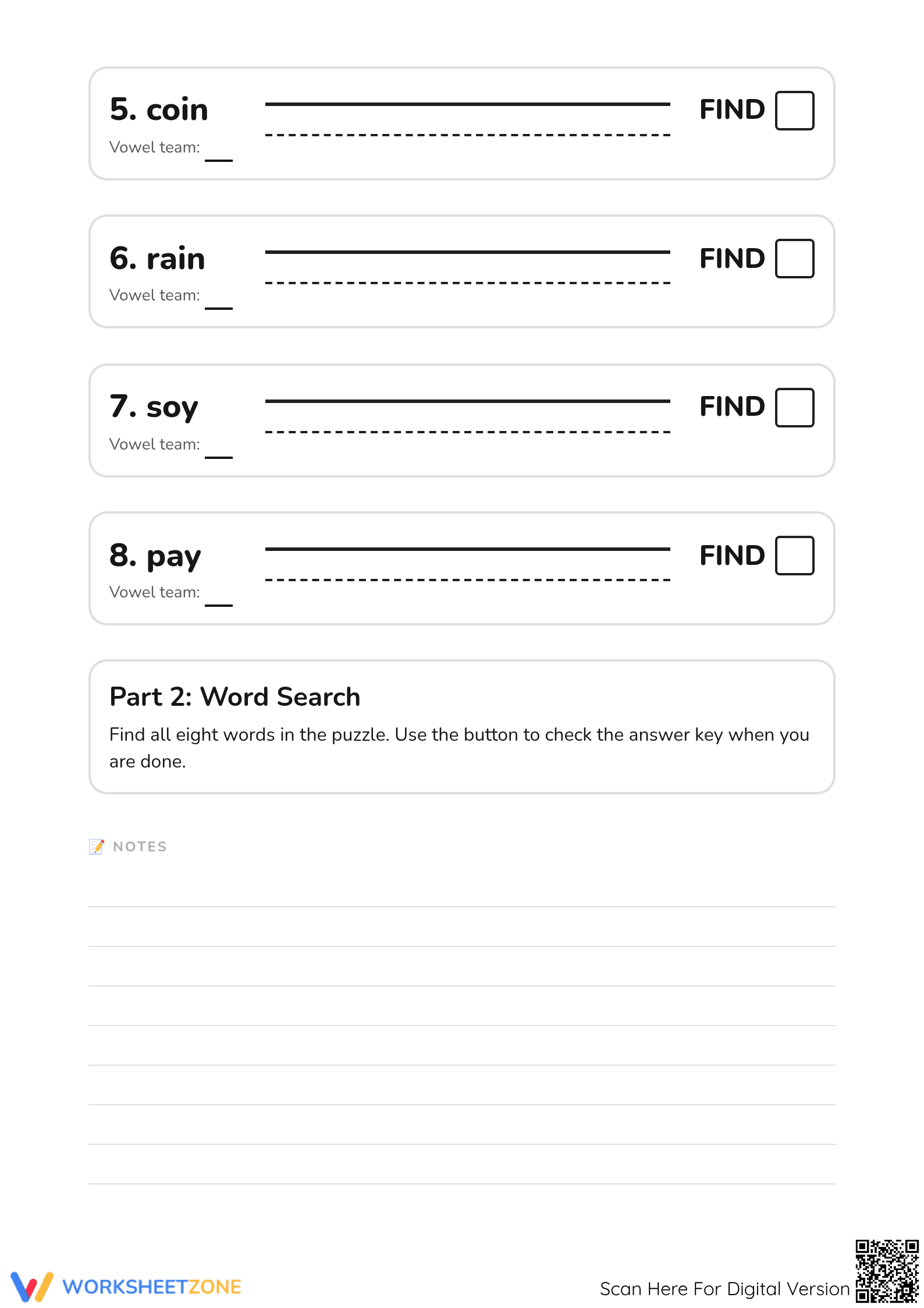 Vowel Team Word Recognition | Essential Grade 3 Phonics - Page 2