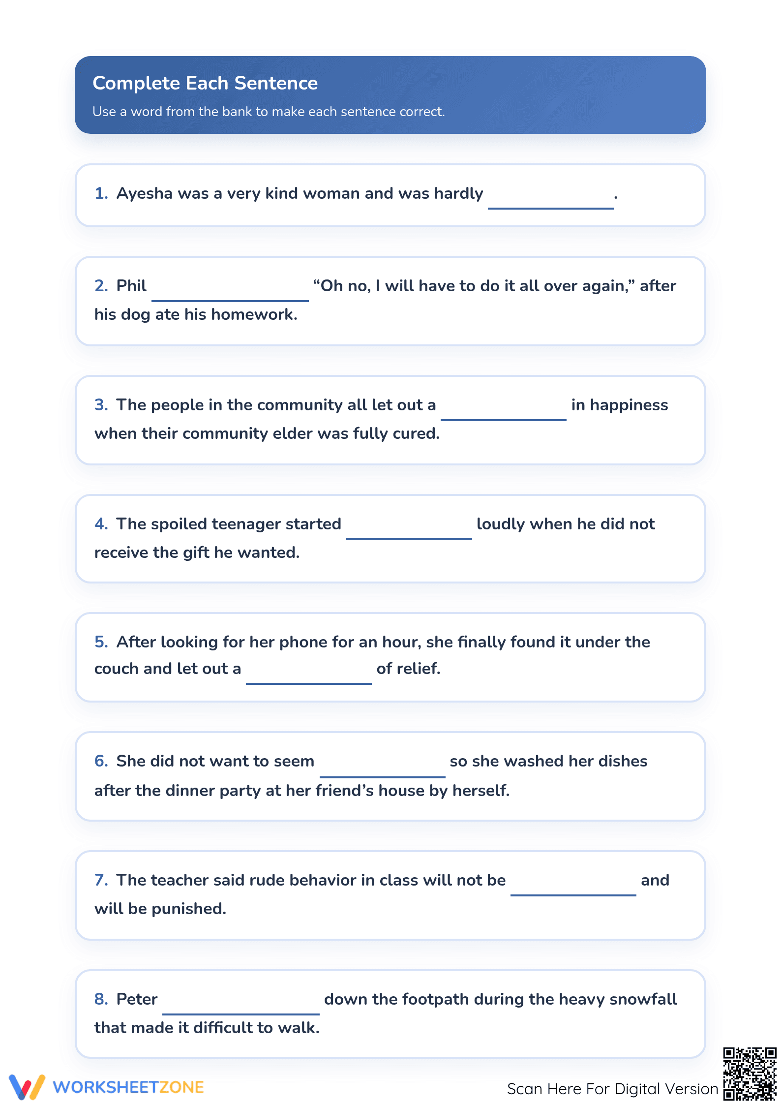 Grade 3 Vocabulary Worksheet | Essential Printable Practice - Page 2