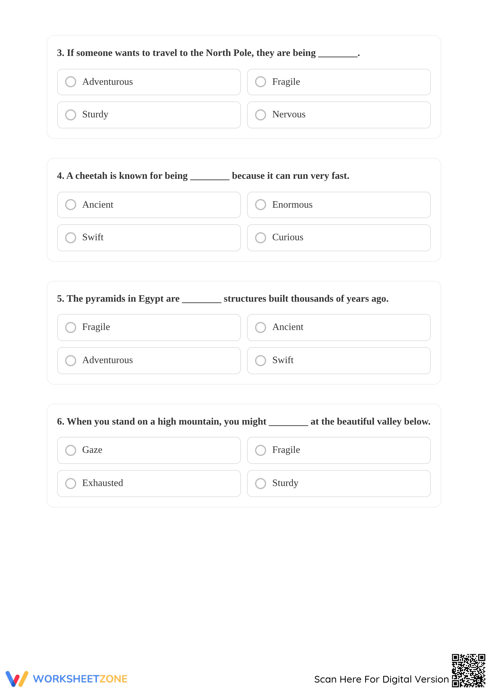 Essential Grade 3 Vocabulary Worksheet | Context & Usage - Page 3