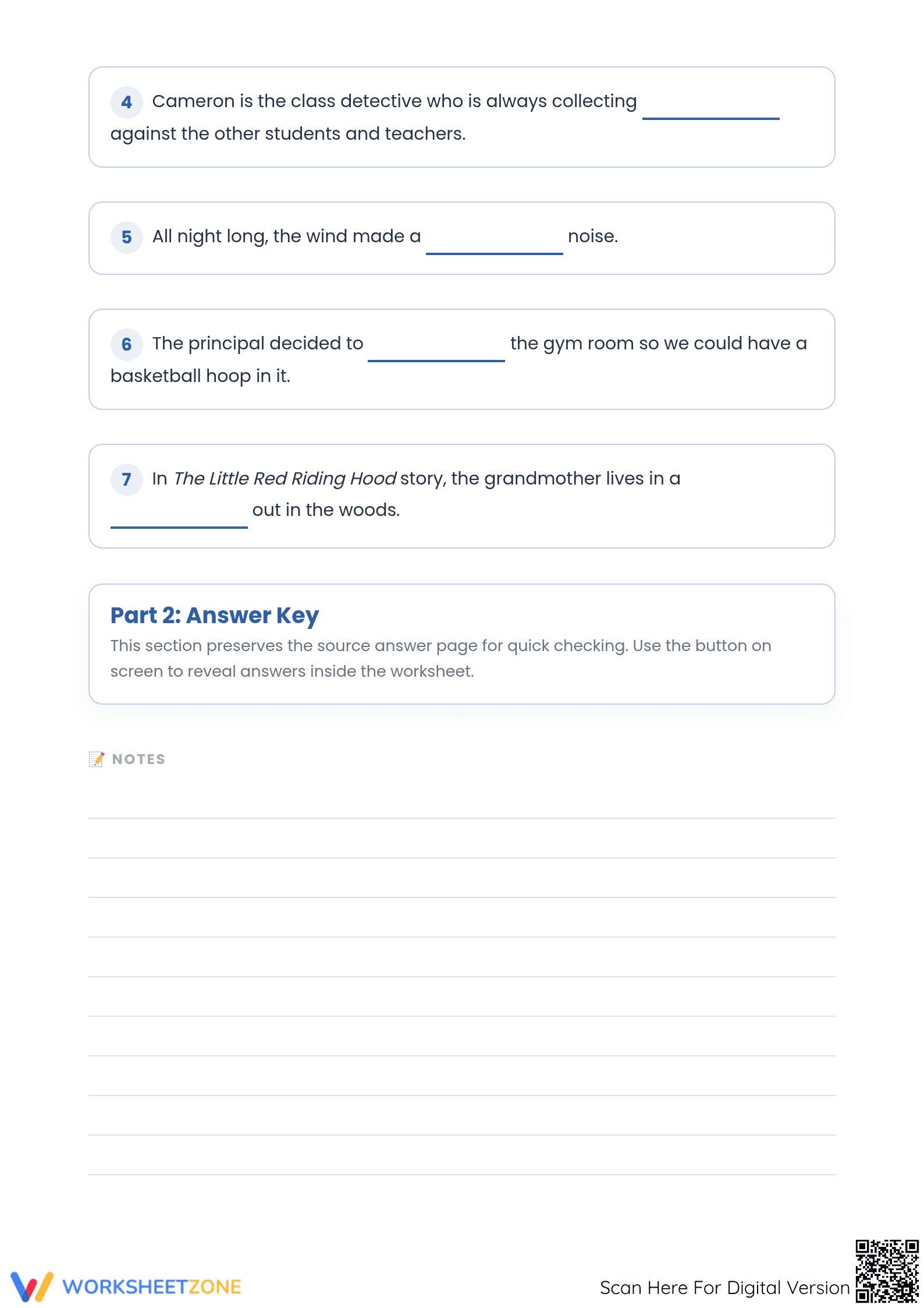 Grade 4 Vocabulary Worksheet | Essential Context Clues - Page 2