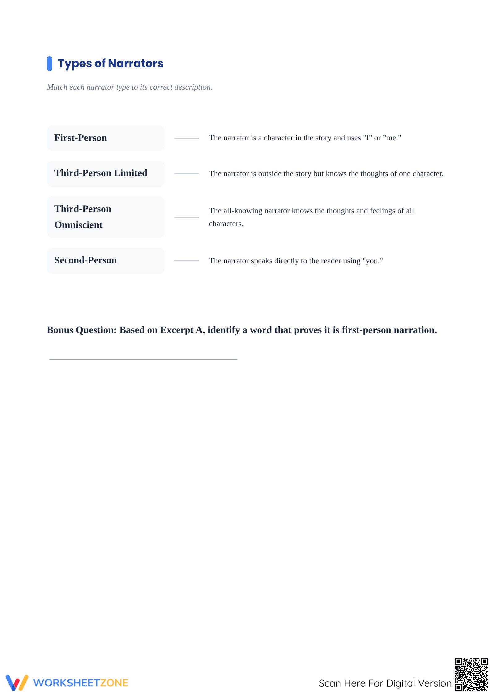 Analyzing Narrator Voice Worksheet | Grade 5 Essential - Page 3