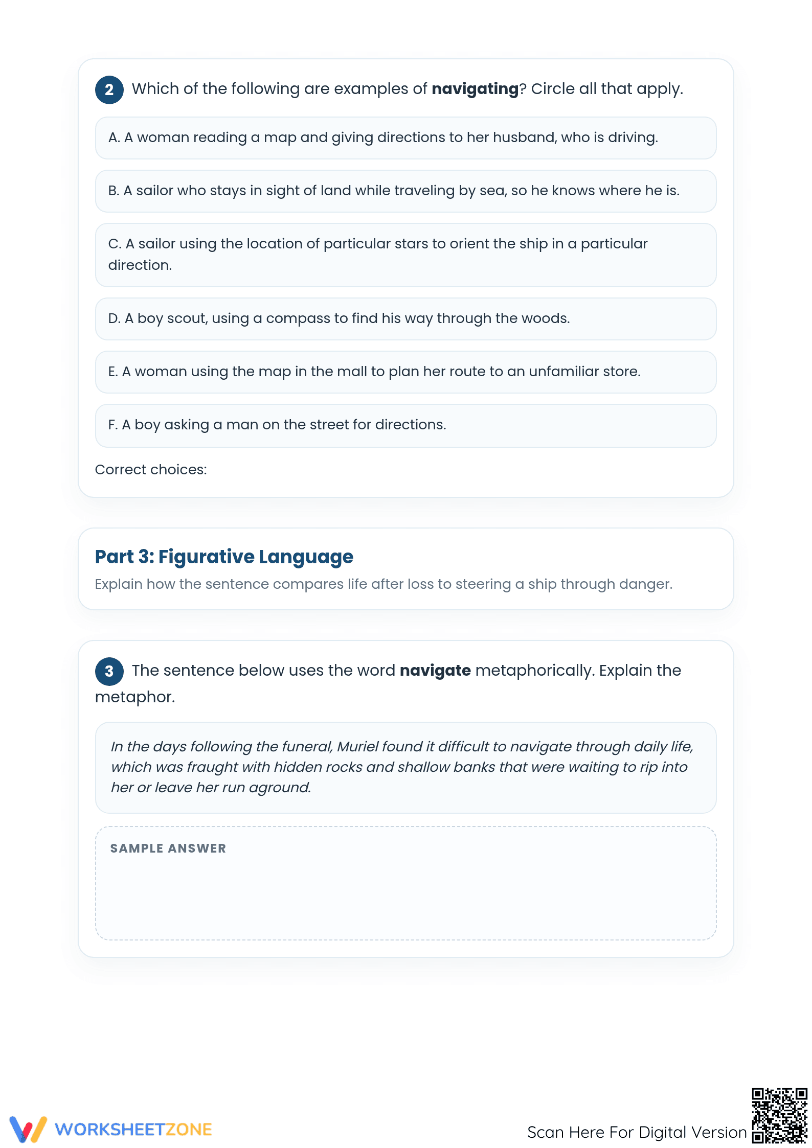 Navigate Vocabulary Worksheet | Essential Grade 5 ELA - Page 2