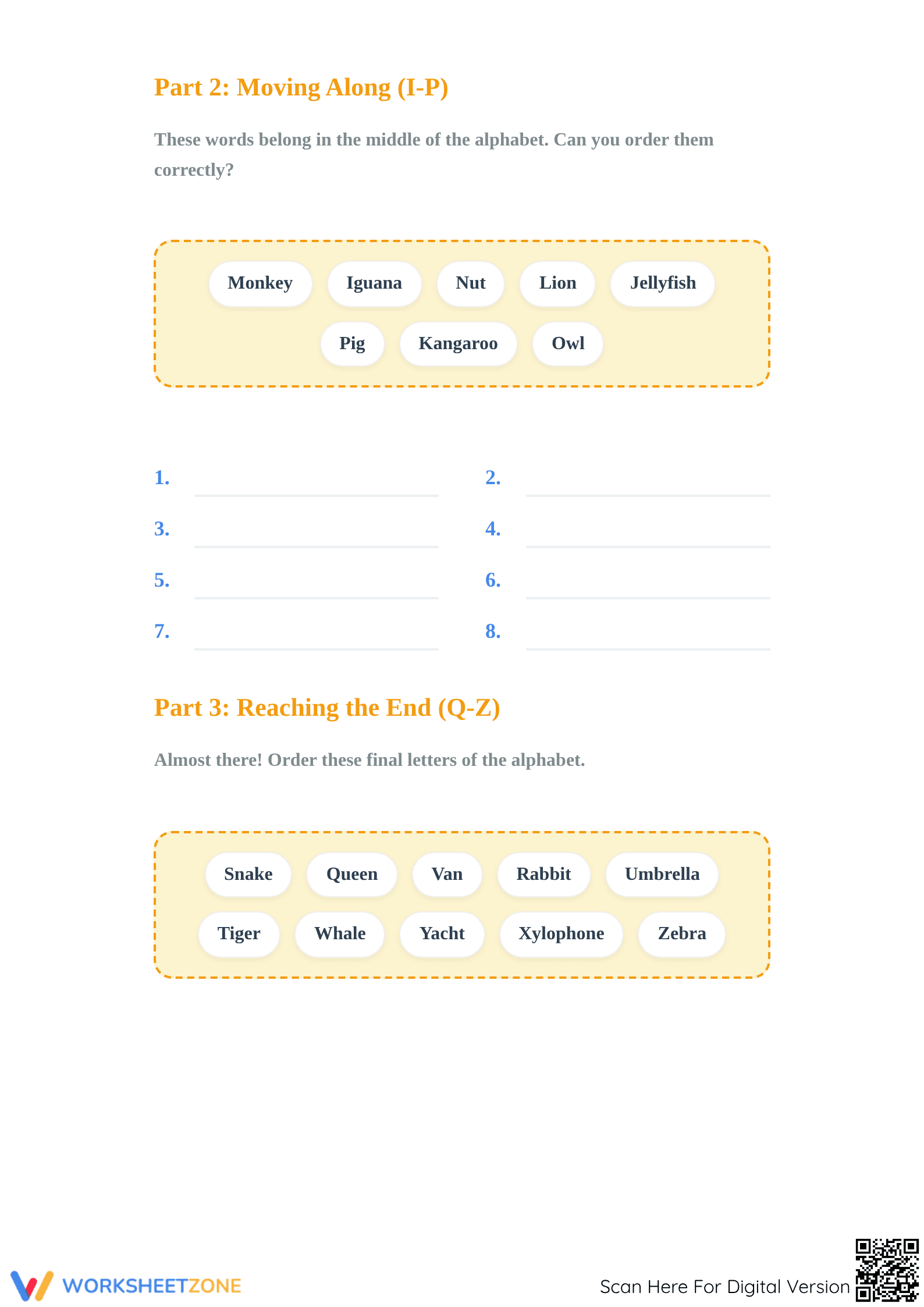 Alphabetical Order Worksheet | Grade 2 Essential Practice - Page 2