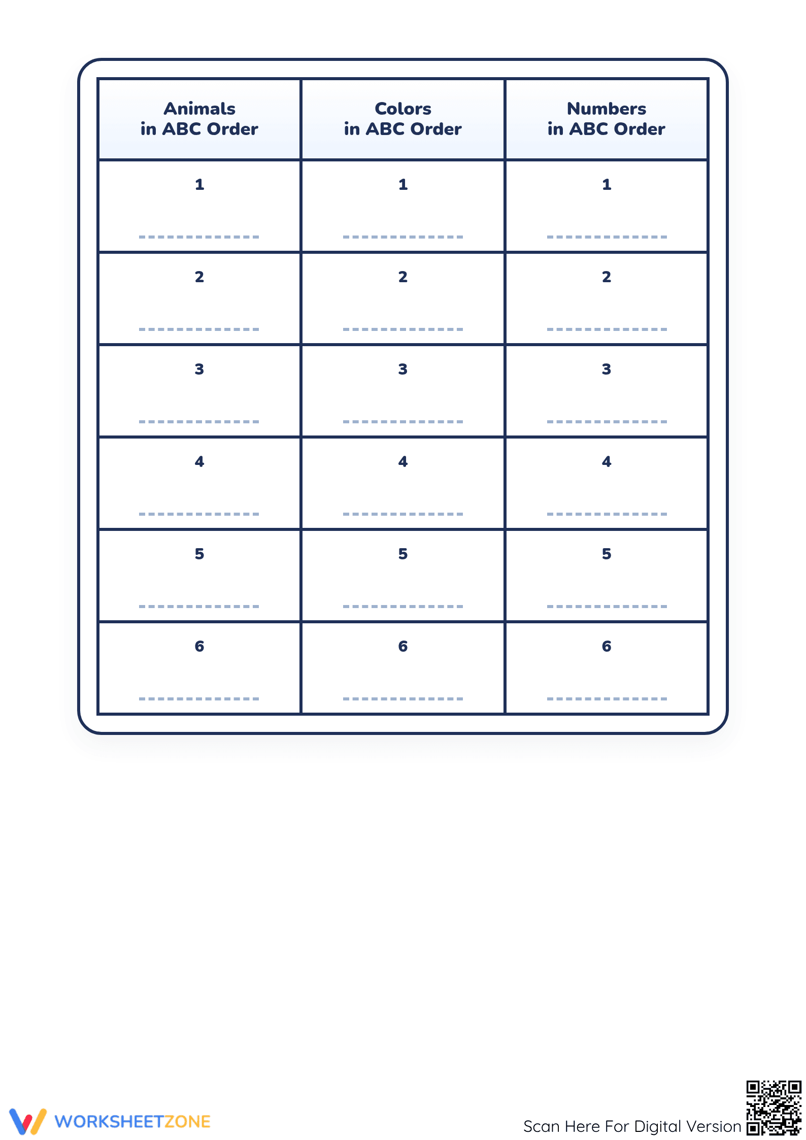 Alphabetical Order Worksheet | Grade 2 Essential - Page 2