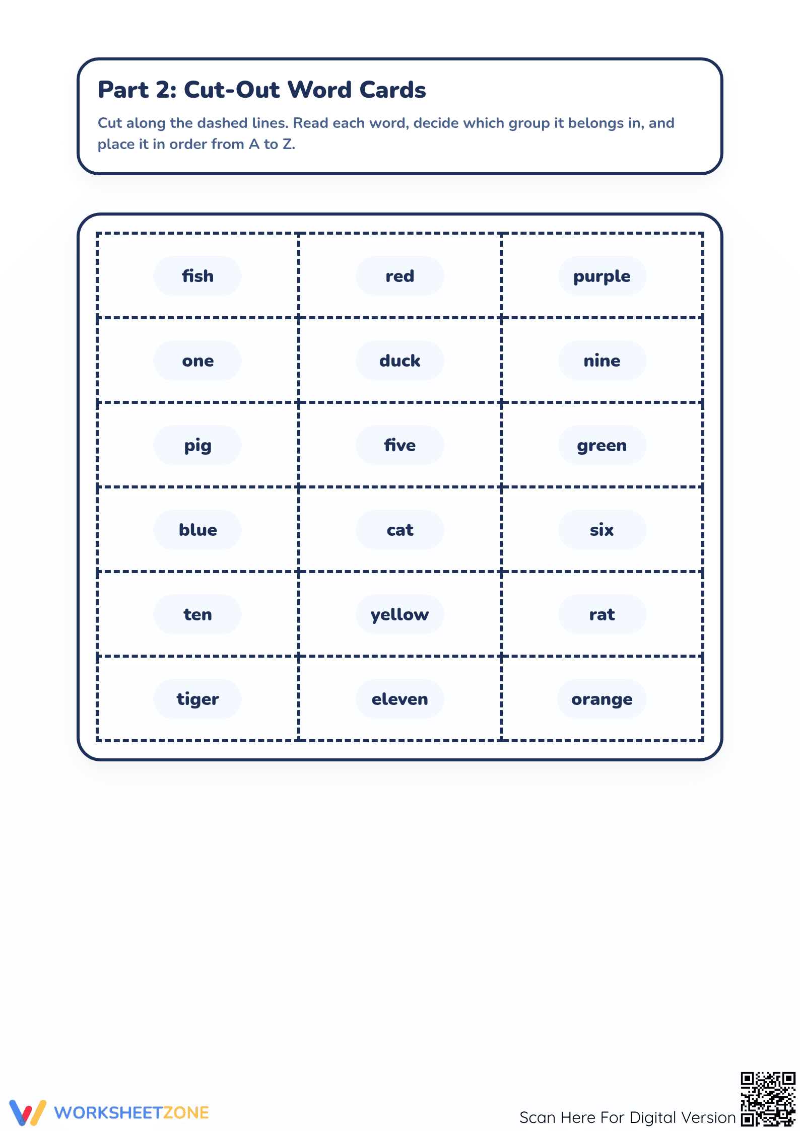 Alphabetical Order Worksheet | Grade 2 Essential - Page 3