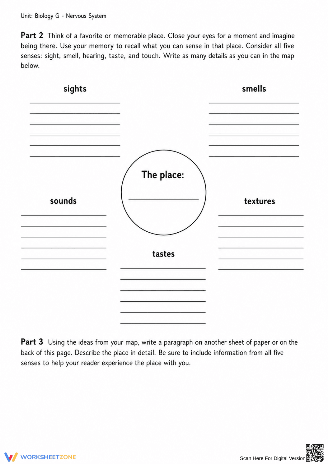 Complete Nervous System Worksheet | Grade 8 Science - Page 9