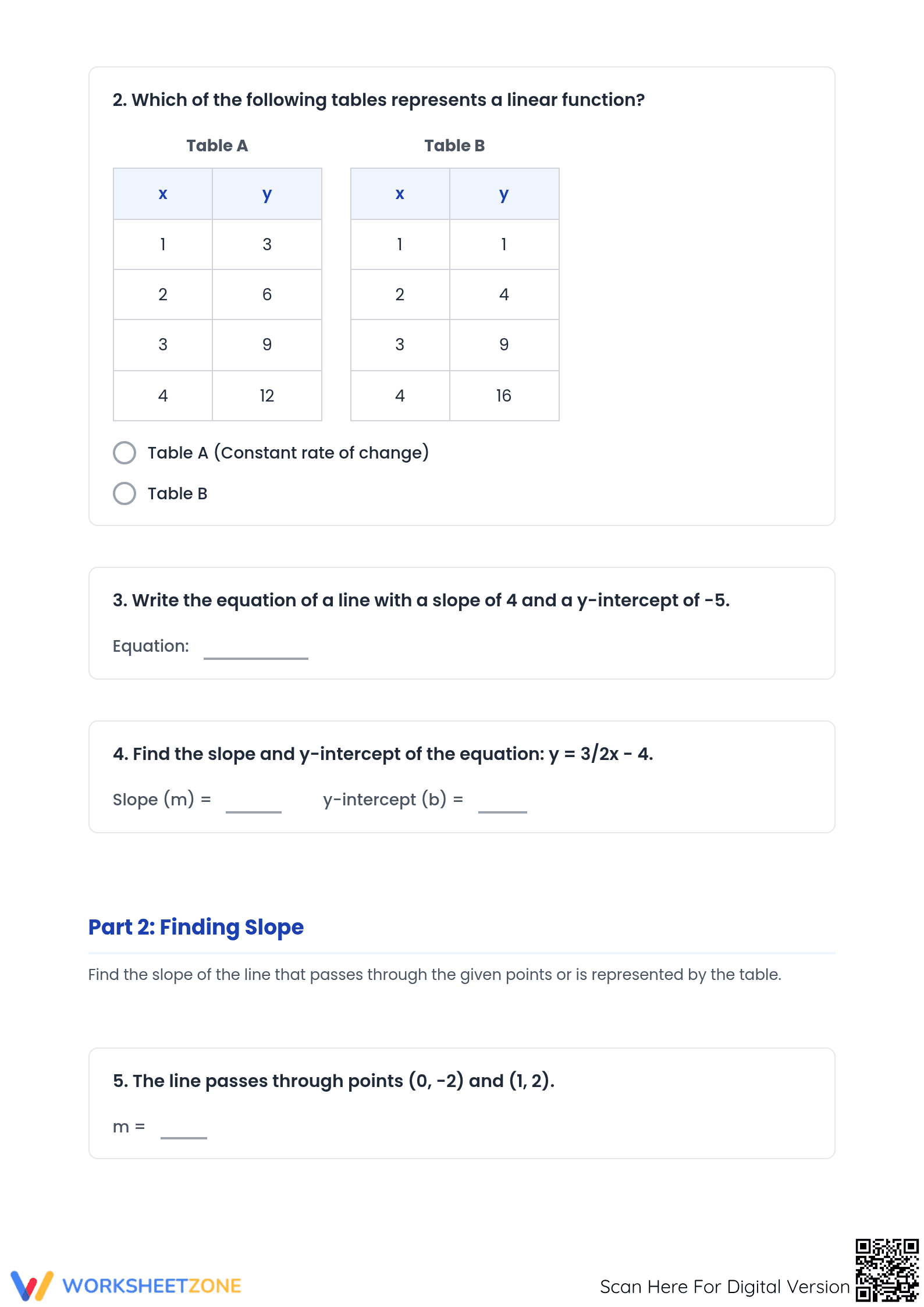 Essential Linear Equations Practice | Printable Grade 8 Math - Page 2