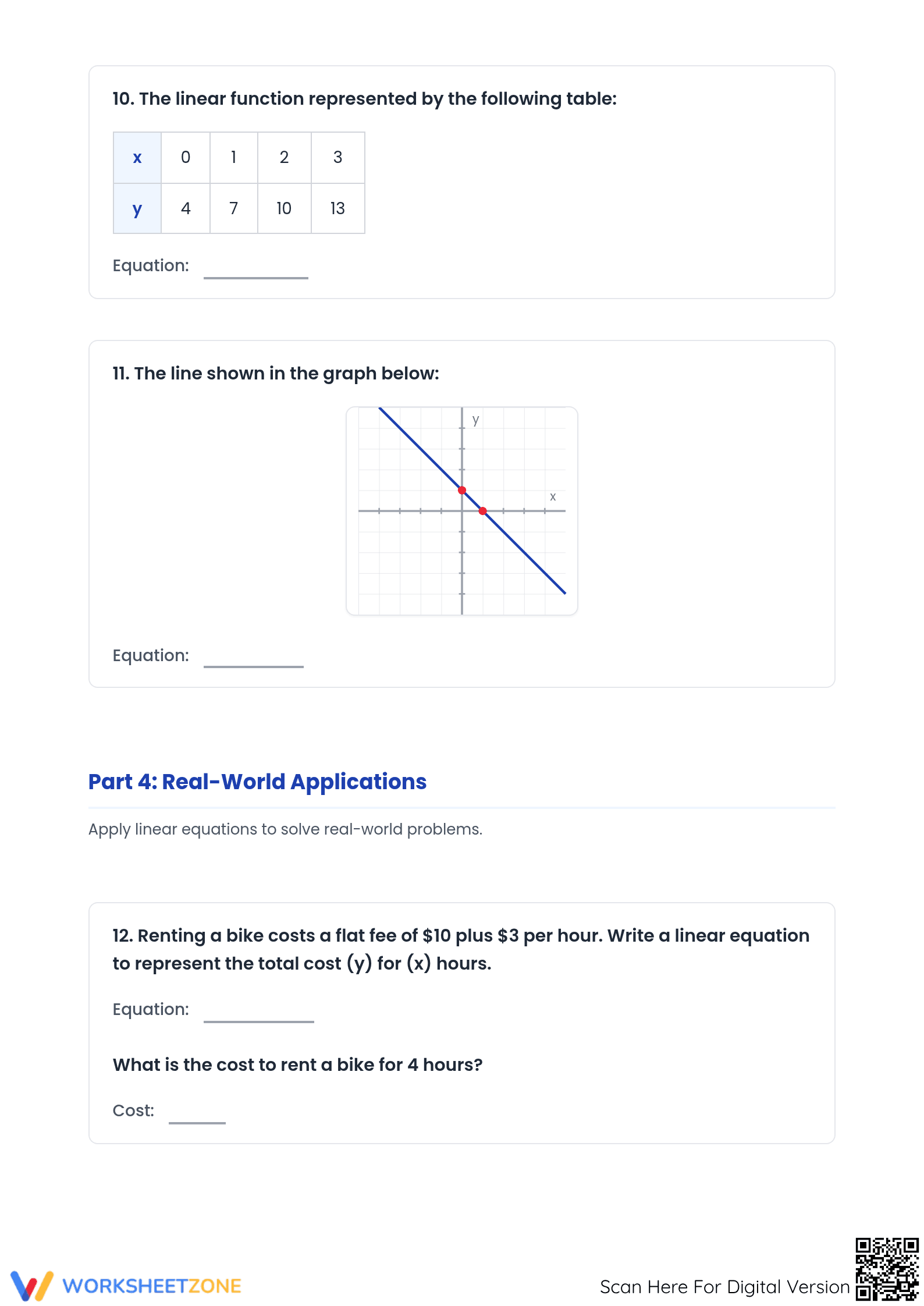Essential Linear Equations Practice | Printable Grade 8 Math - Page 4