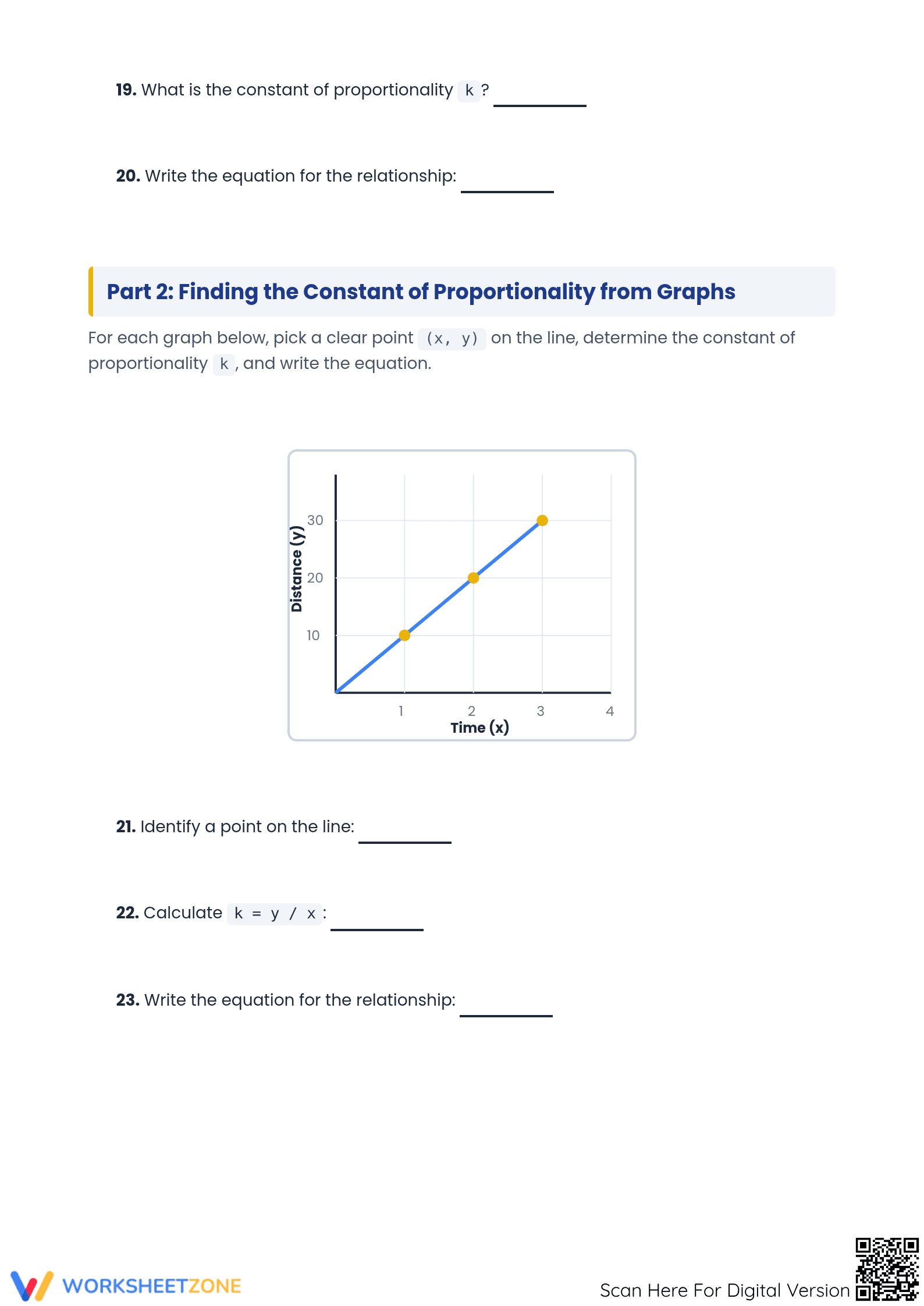 Printable Constant of Proportionality Worksheet | Grade 7 - Page 5