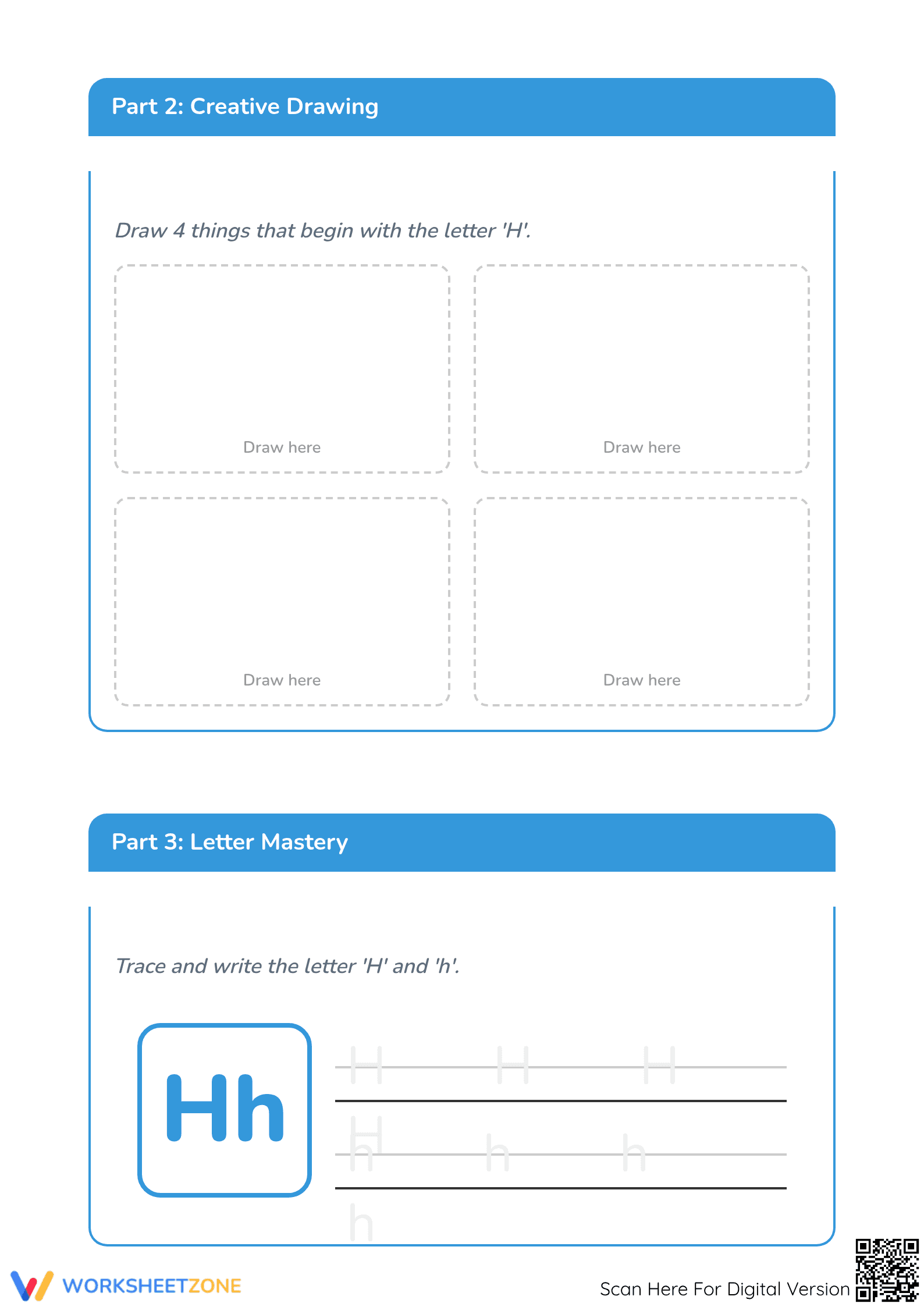 Beginning Sound H Worksheet | Grade K-2 Essential - Page 3