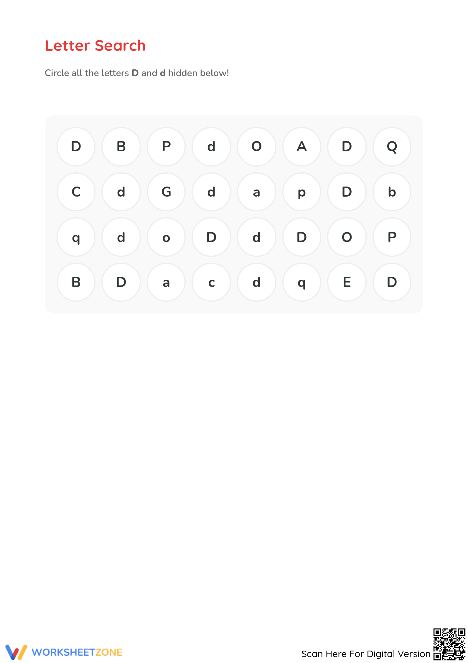 Letter D Beginning Sound Worksheet | Grade K Essential - Page 3