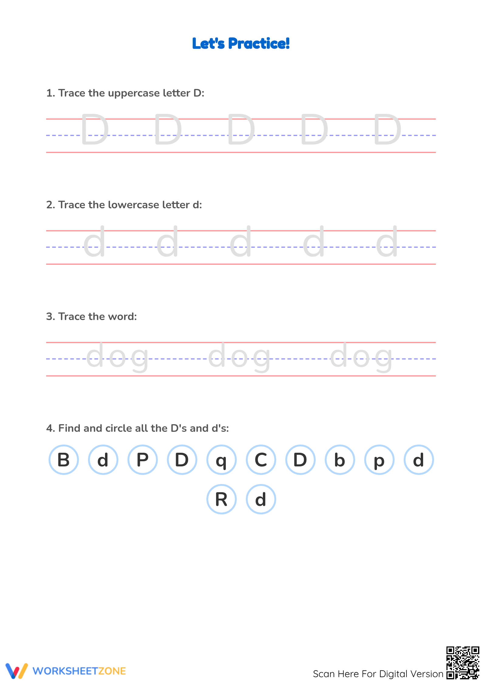 Letter D Beginning Sound Worksheet | Grade K Essential - Page 2
