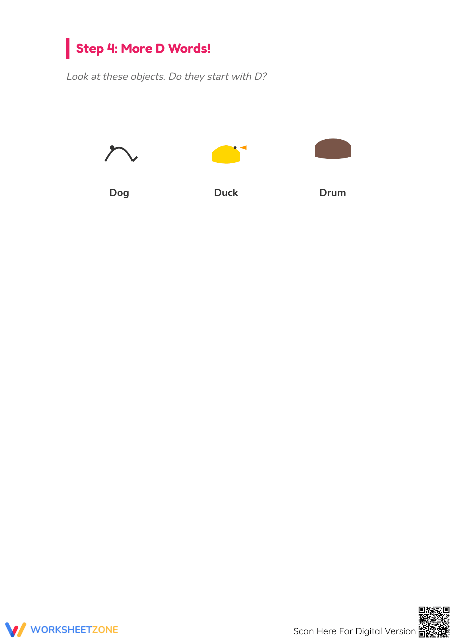 Letter D Trace and Find Worksheet | Essential Phonics - Page 3