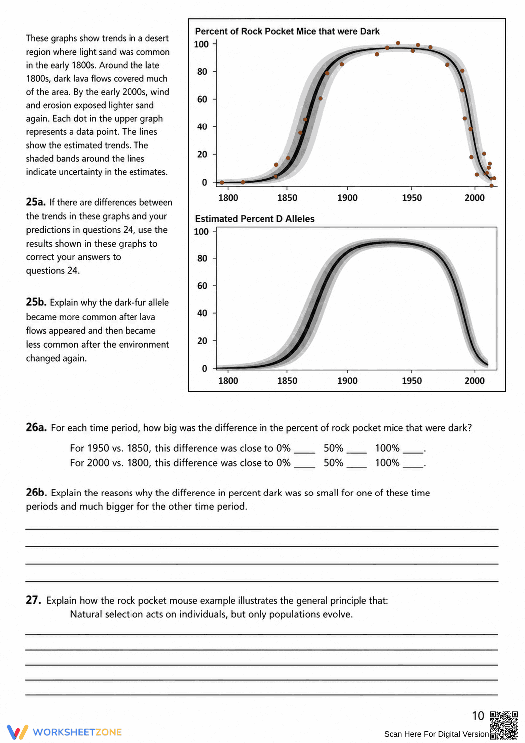 Essential Natural Selection Worksheet | Grade 7 Science - Page 10