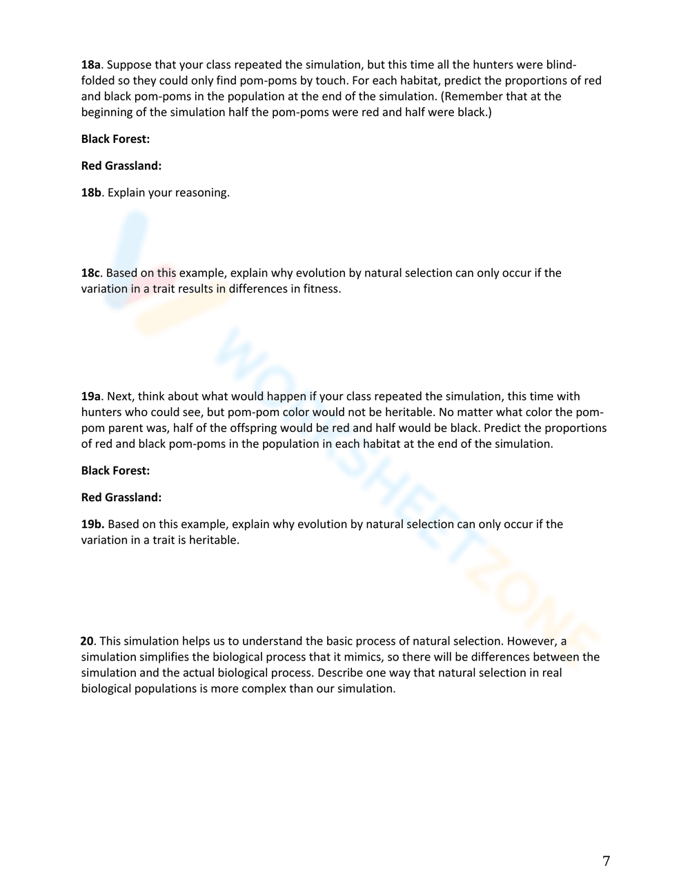 Evolution by Natural Selection - Page 7