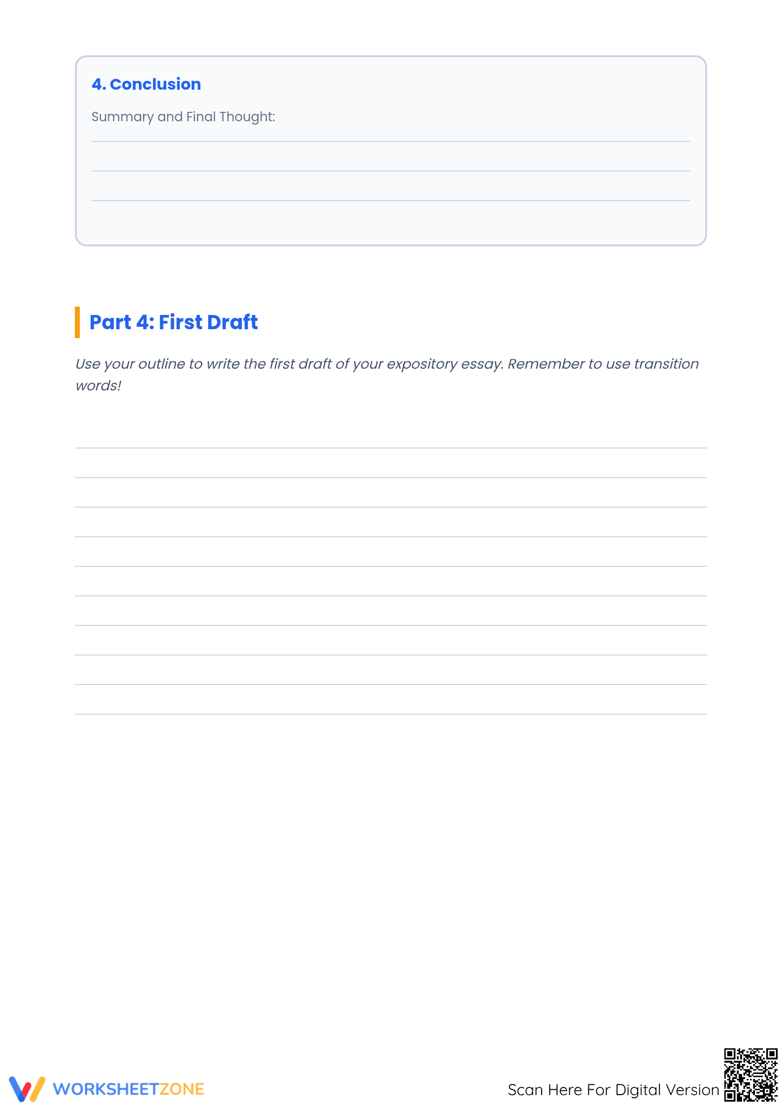 Expository Writing Guide | Grade 5-7 Essential Worksheet - Page 4