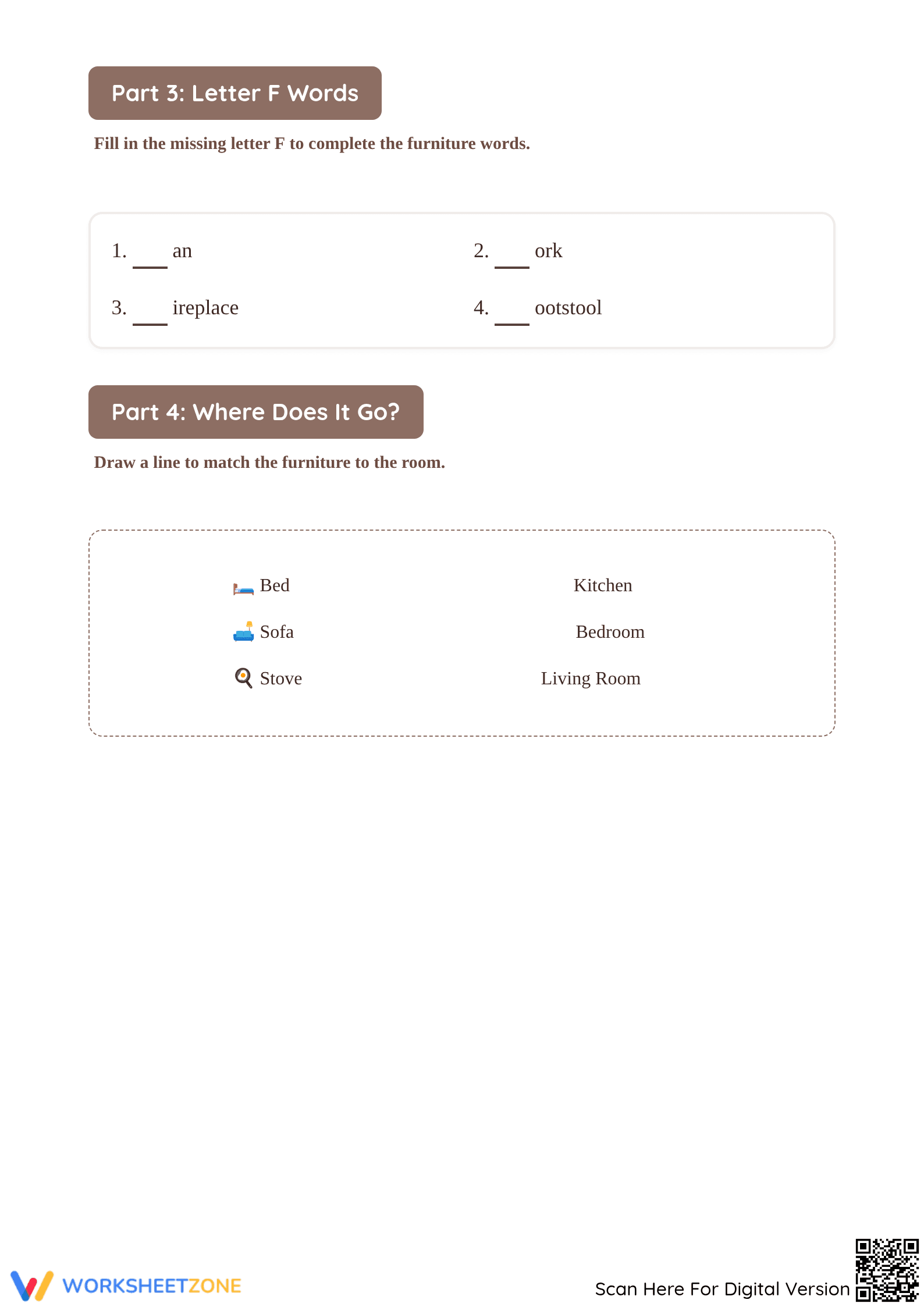 Letter F Phonics Worksheet | Essential Grade K-2 Practice - Page 3