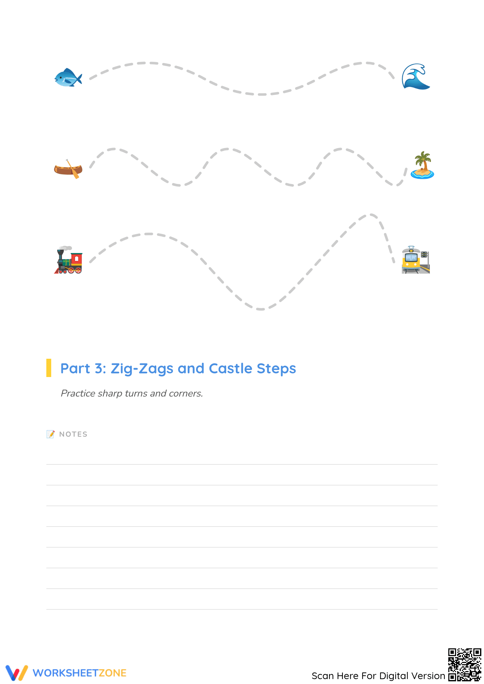 Essential Pencil Control Tracing Worksheet | Grade K - Page 3