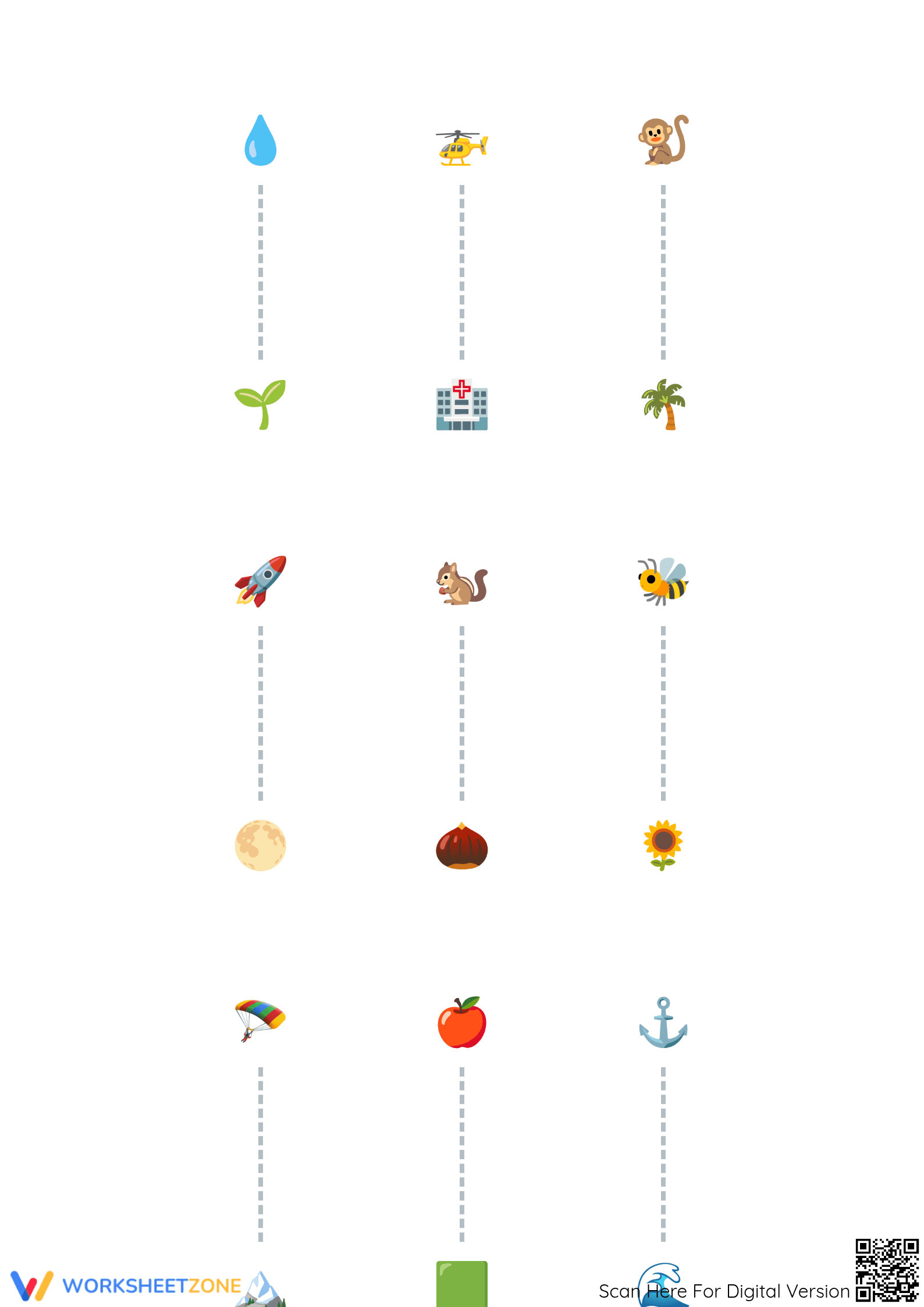 Printable Pencil Control & Tracing Worksheet | Grade K - Page 3