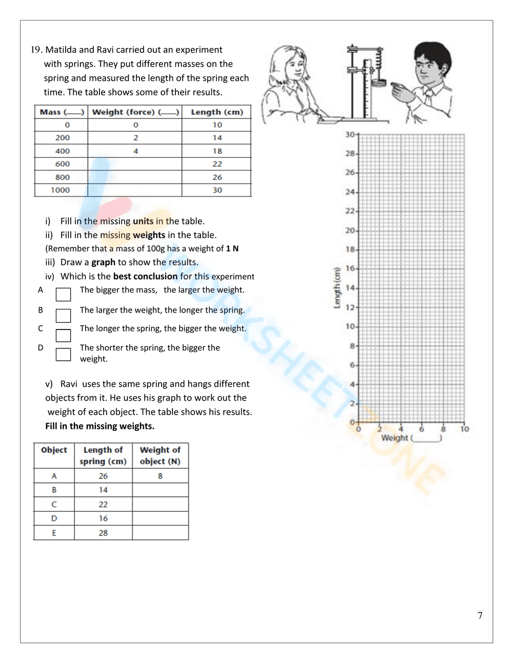 Balanced and Unbalanced Forces Printable | Grade 6 Science - Page 7