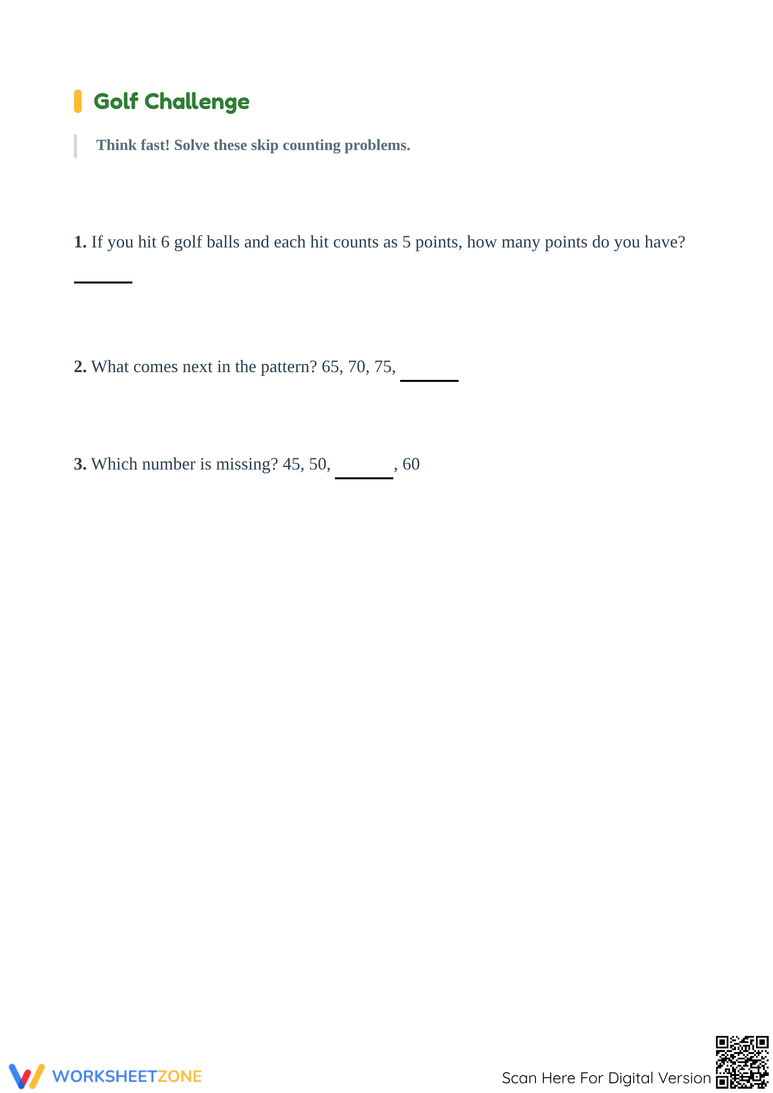 Printable Skip Counting by 5s Worksheet | Grade 2 Math - Page 4