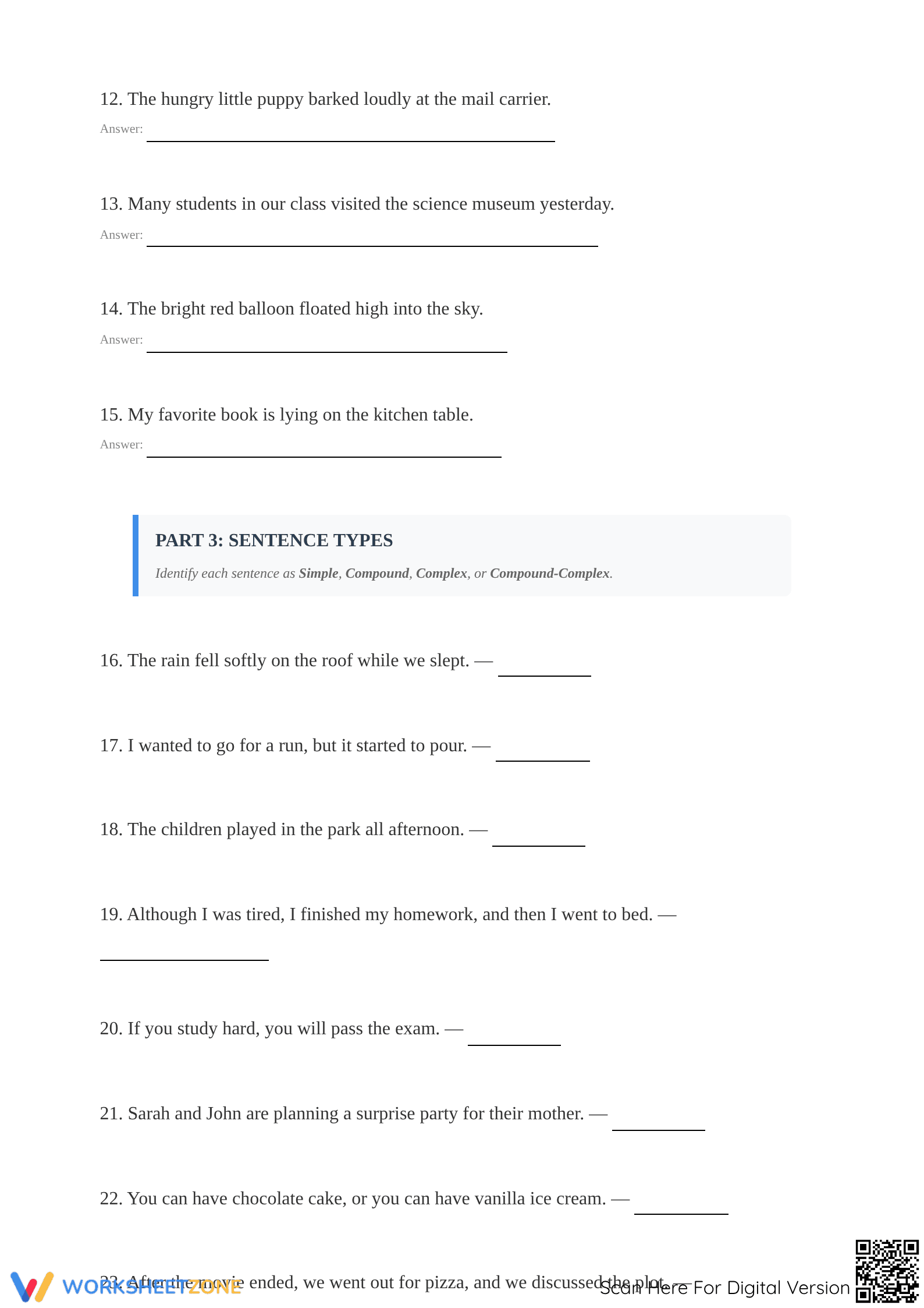 Grade 7 Grammar Mastery — Essential Printable Worksheet - Page 2