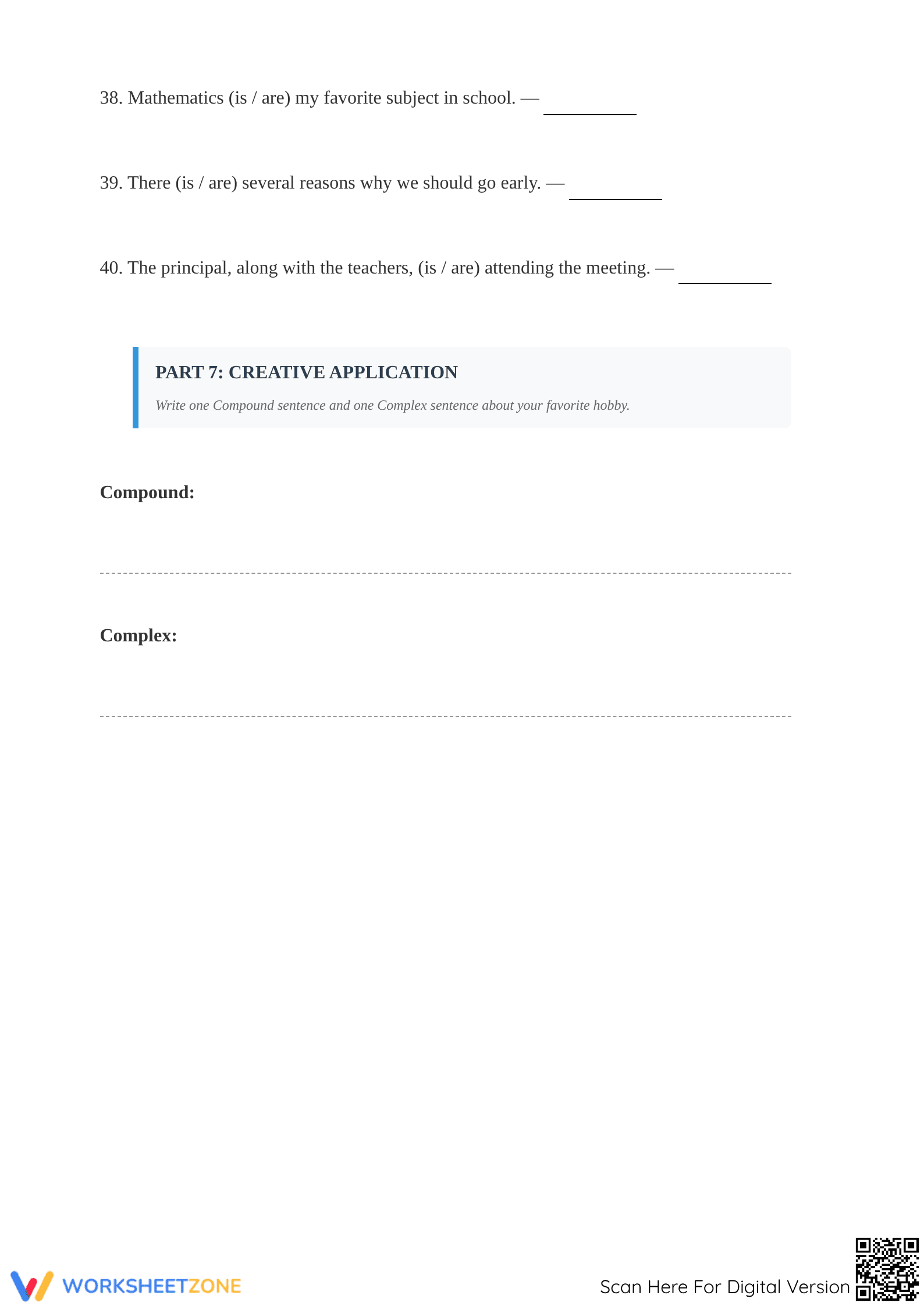 Grade 7 Grammar Mastery — Essential Printable Worksheet - Page 4