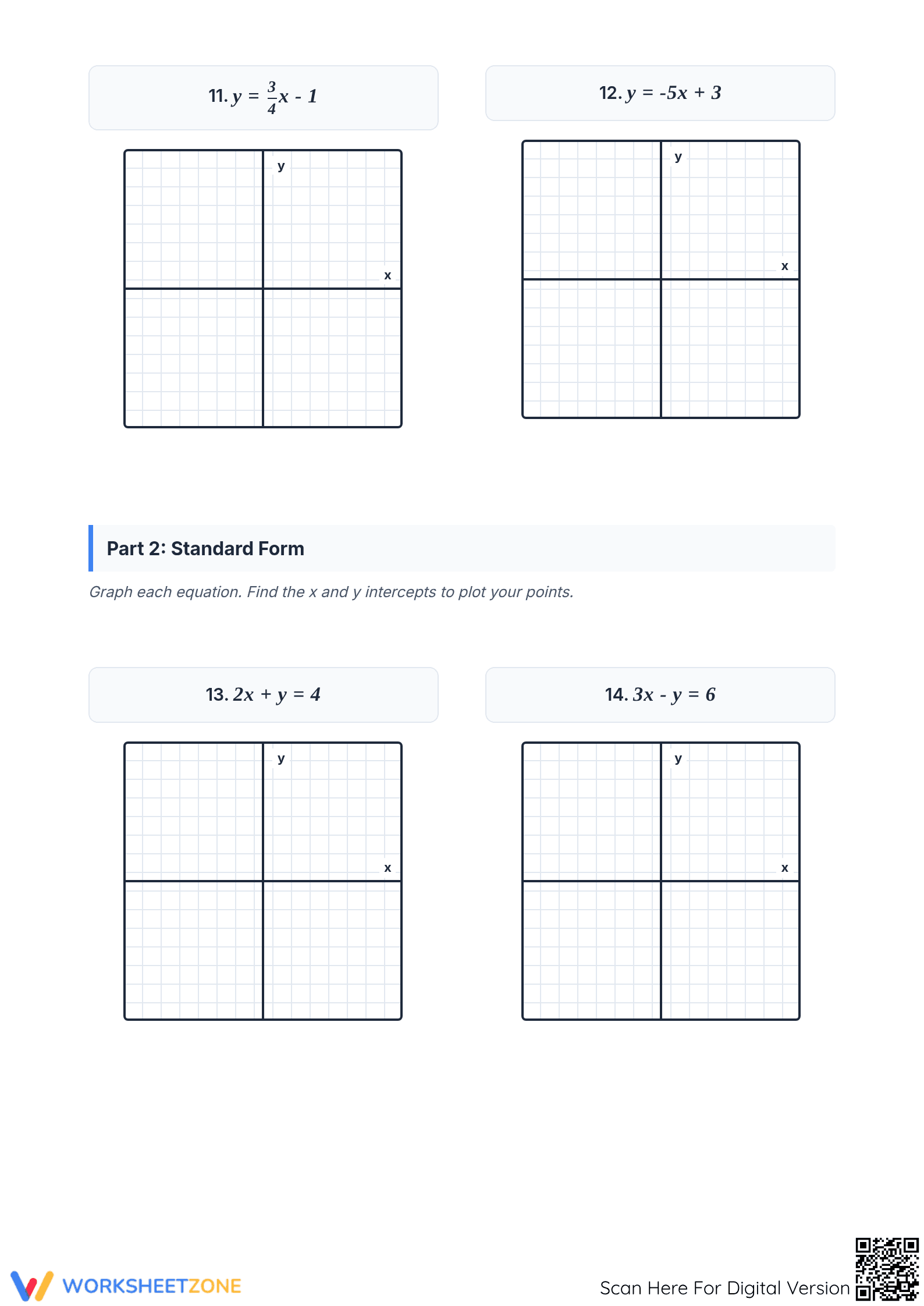 Essential Graphing Linear Equations Worksheet | Grade 8-HS - Page 4