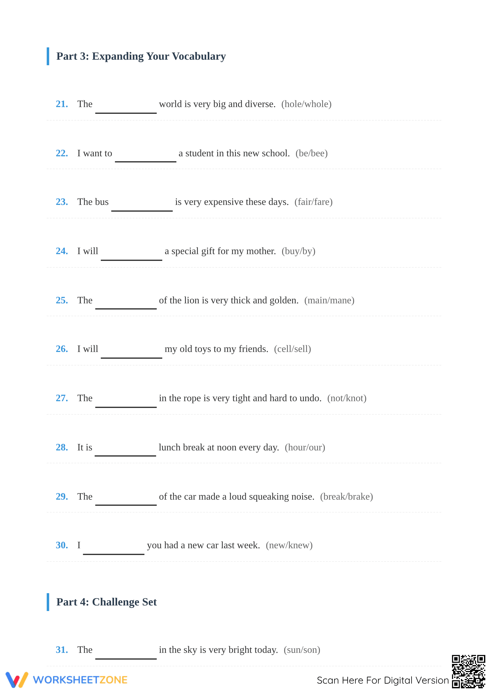 Essential Homophones Practice Worksheet | Grade 4 Ready - Page 3