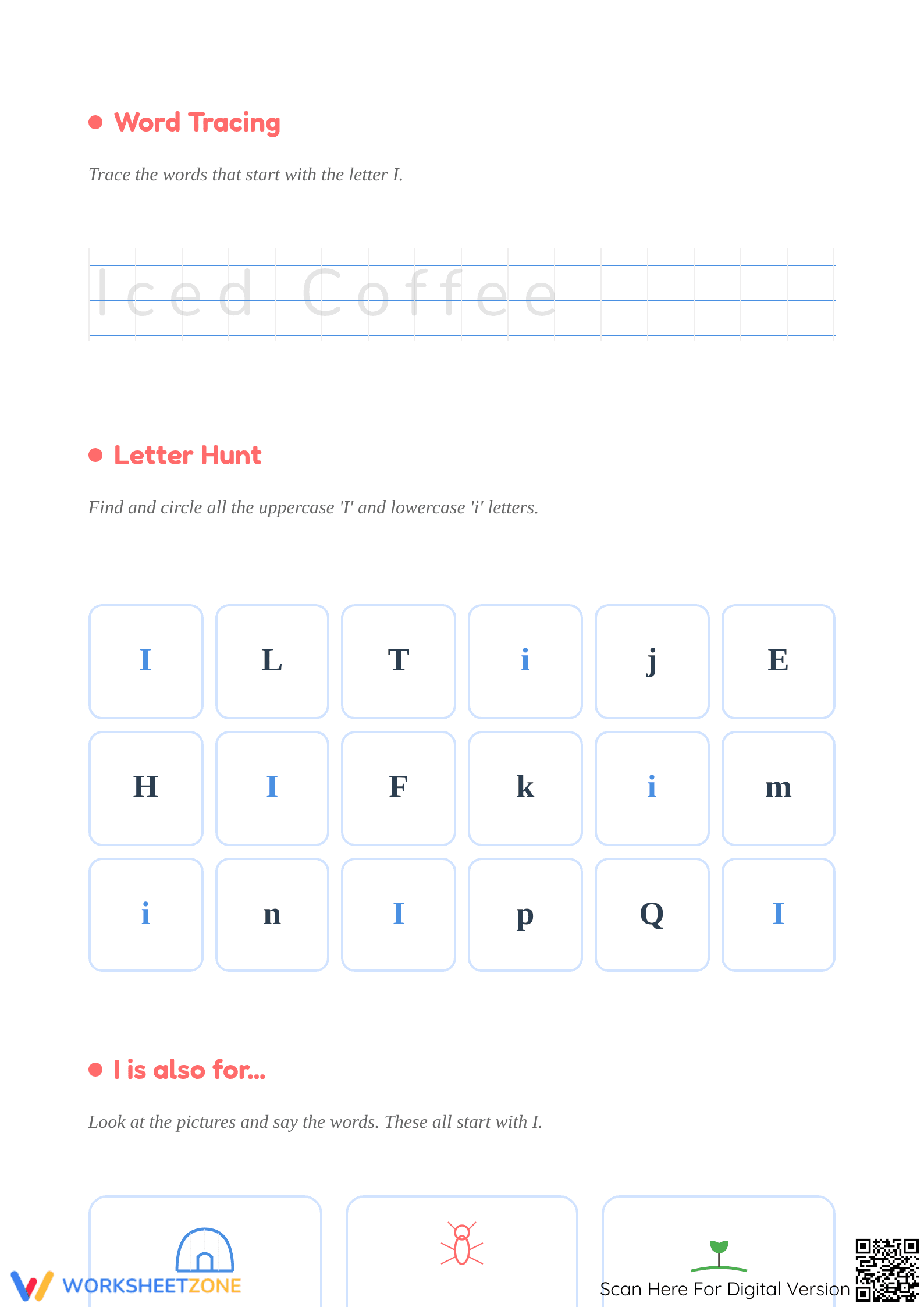 Letter I Beginning Sound Worksheet | Essential Grade K-2 - Page 2