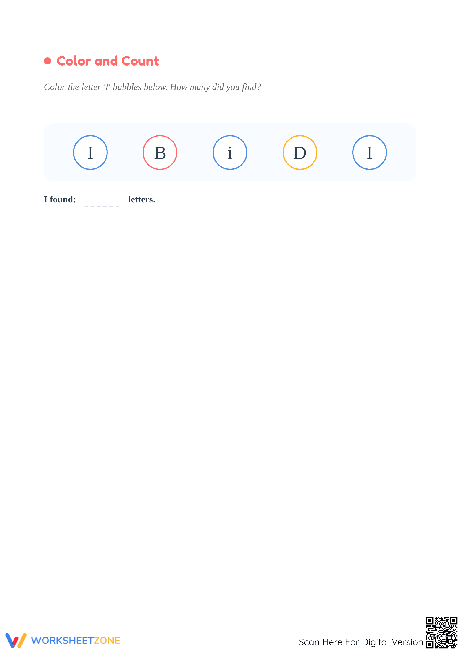 Letter I Beginning Sound Worksheet | Essential Grade K-2 - Page 3