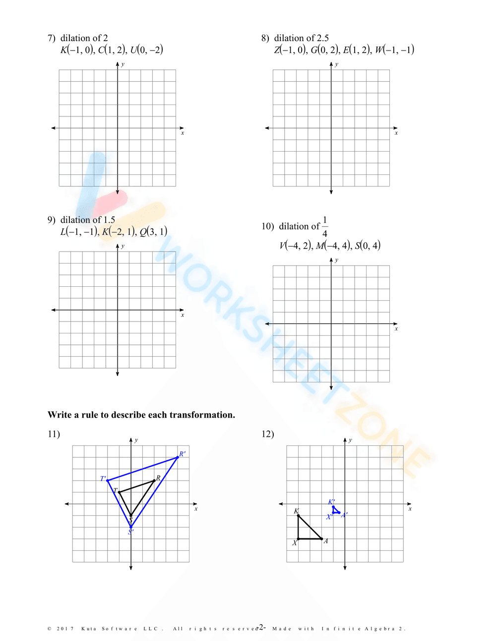 Infinite Algebra 2 - Dilations - Page 2