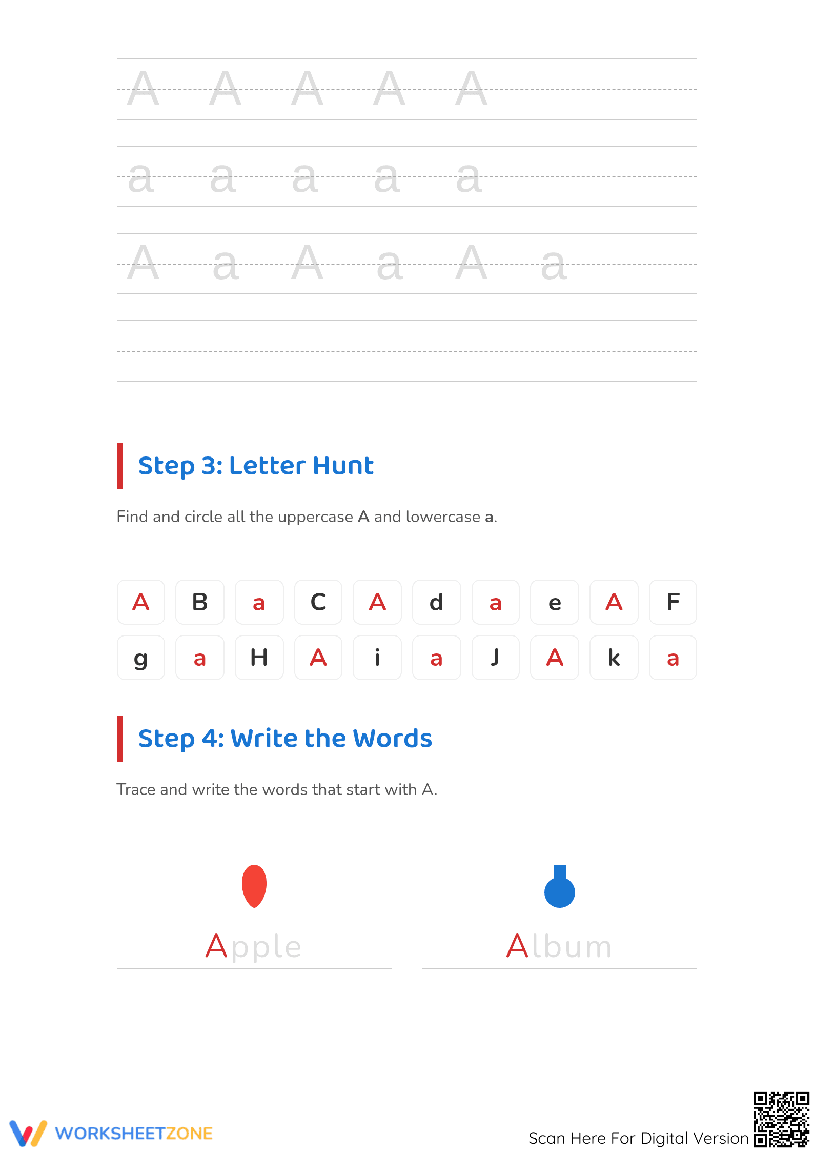 Essential Letter A Beginning Sound Worksheet | Grade K - Page 2