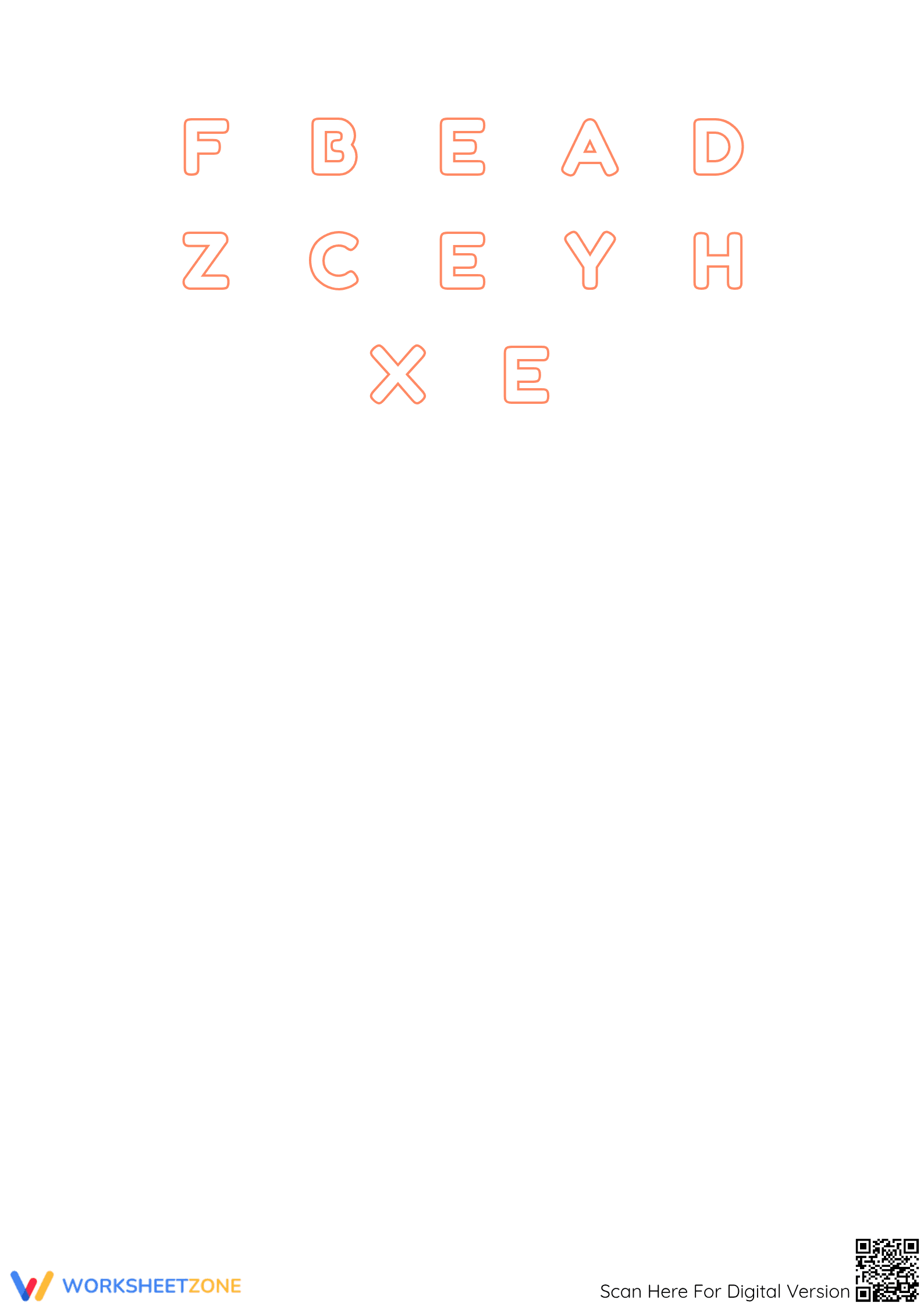 Essential Letter E Tracing & Recognition Worksheet | Grade K - Page 2