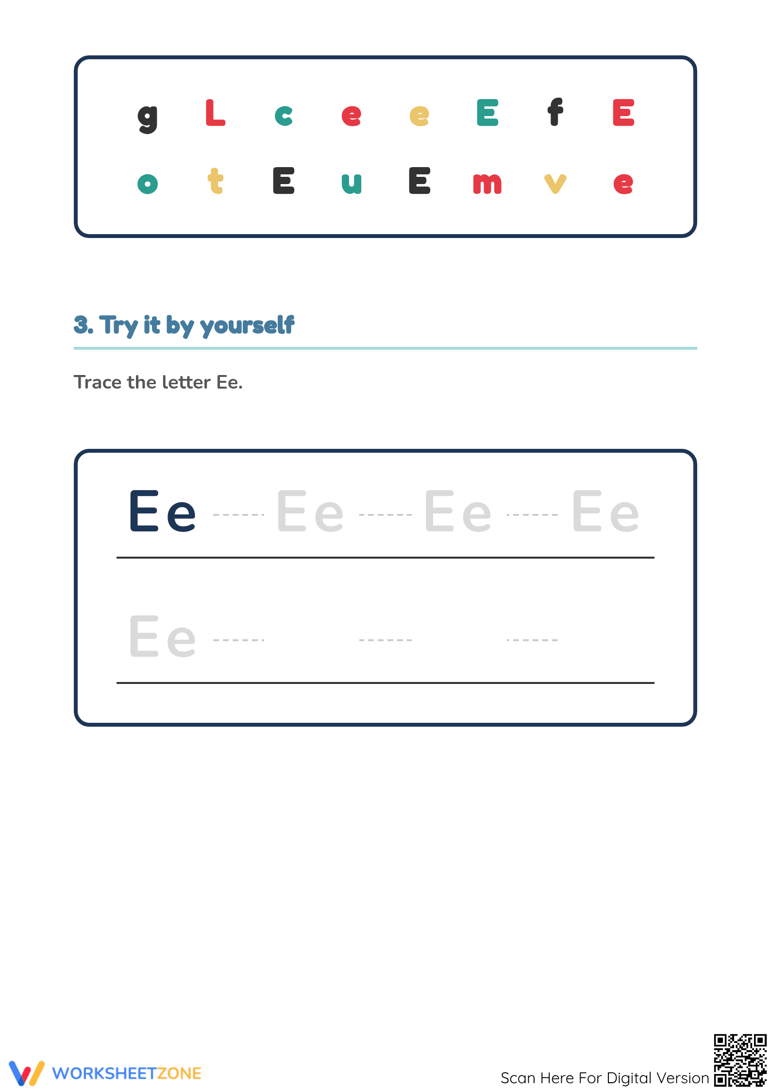 Printable Letter E Sounds Worksheet | Kindergarten ELA - Page 2
