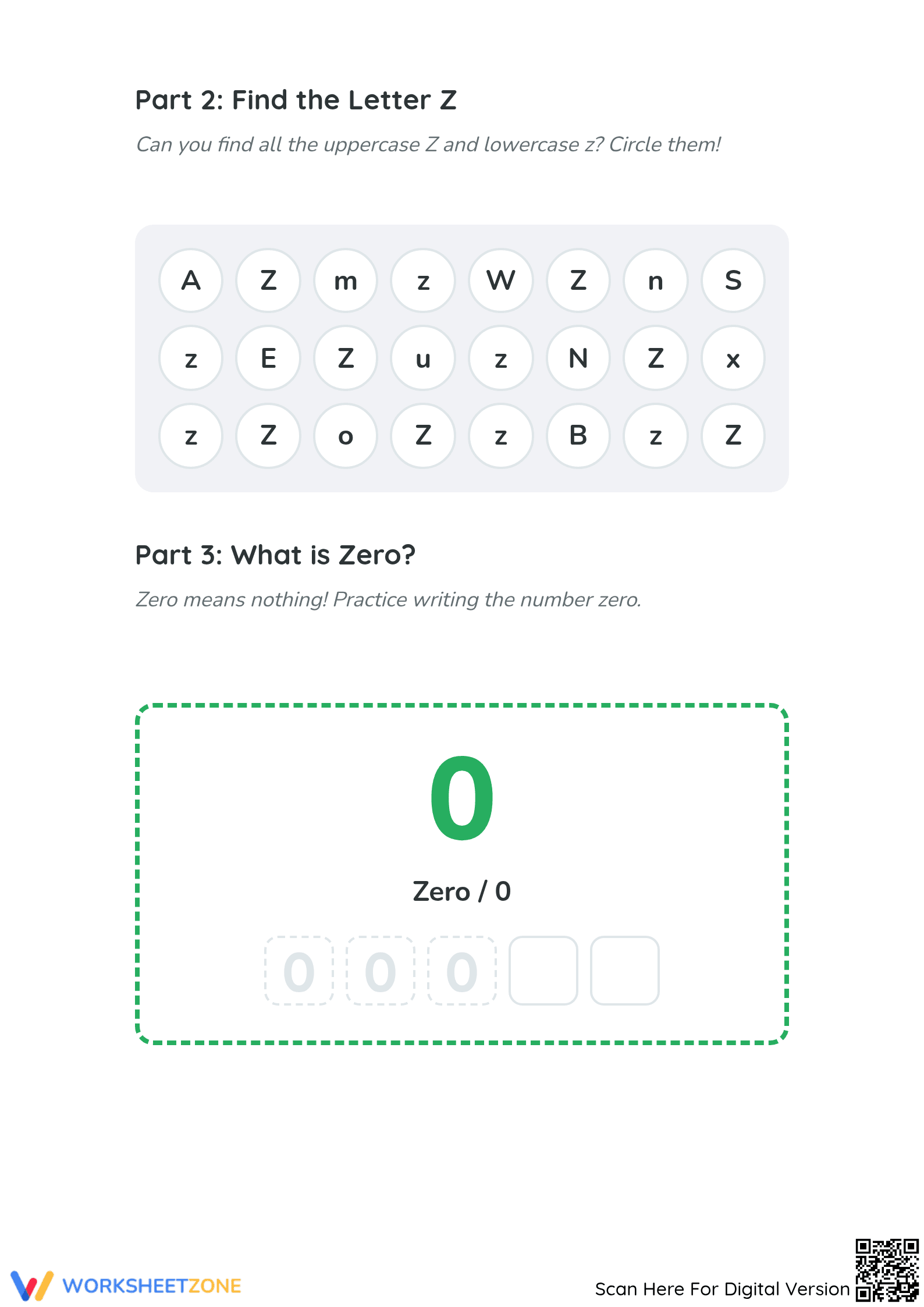 Letter Z Beginning Sound Worksheet | Essential Grade K-2 - Page 2
