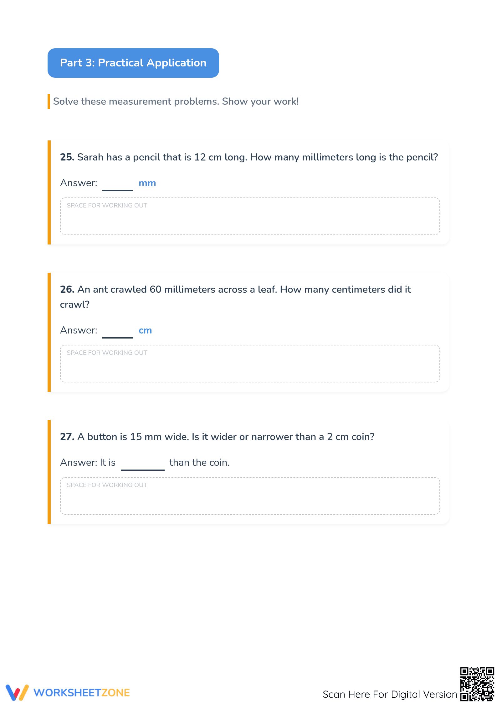 Printable Metric Conversion Worksheet | Grade 4 Math - Page 3