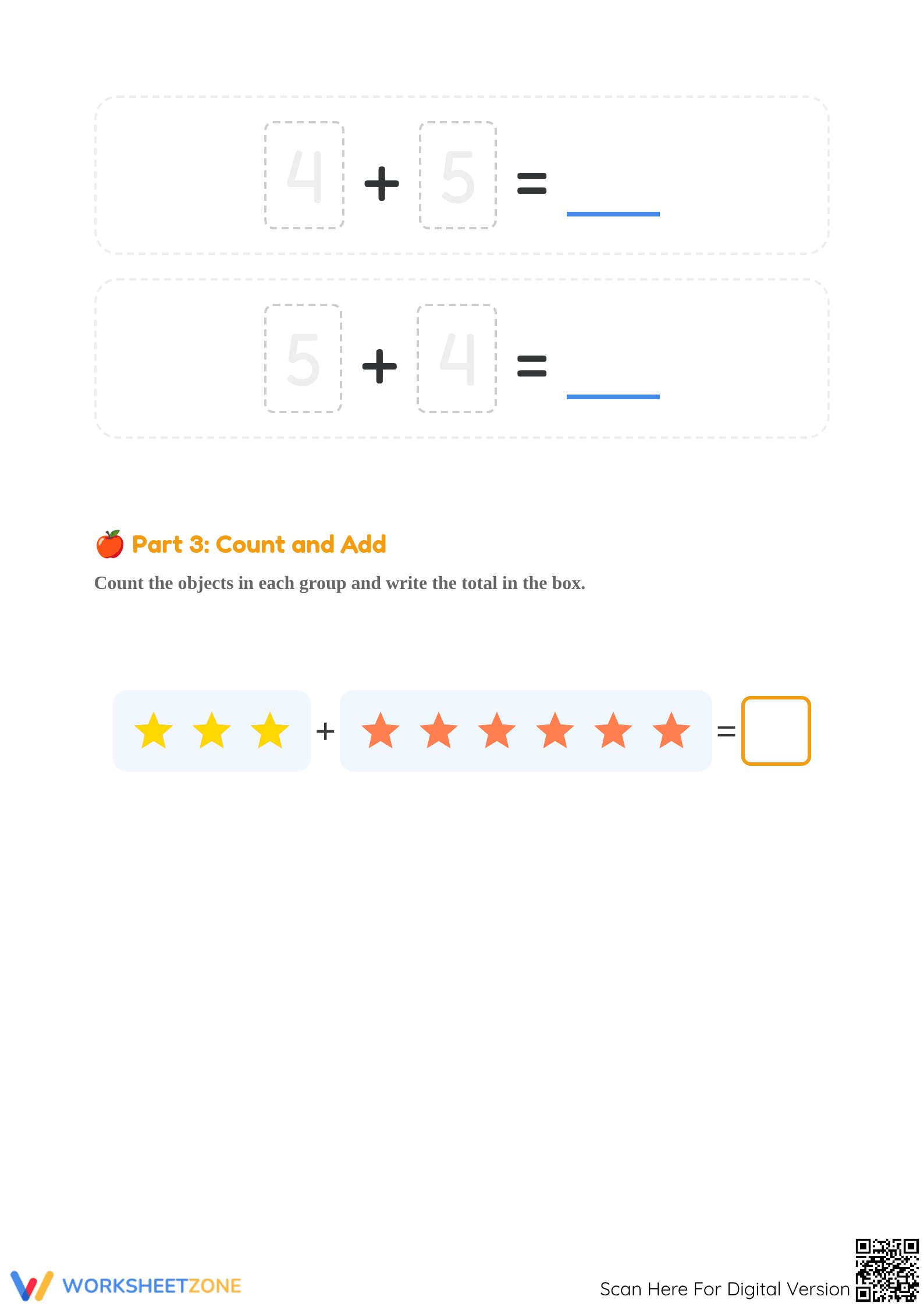 Essential Number 9 Addition Worksheet | Grade K-1 Math - Page 2