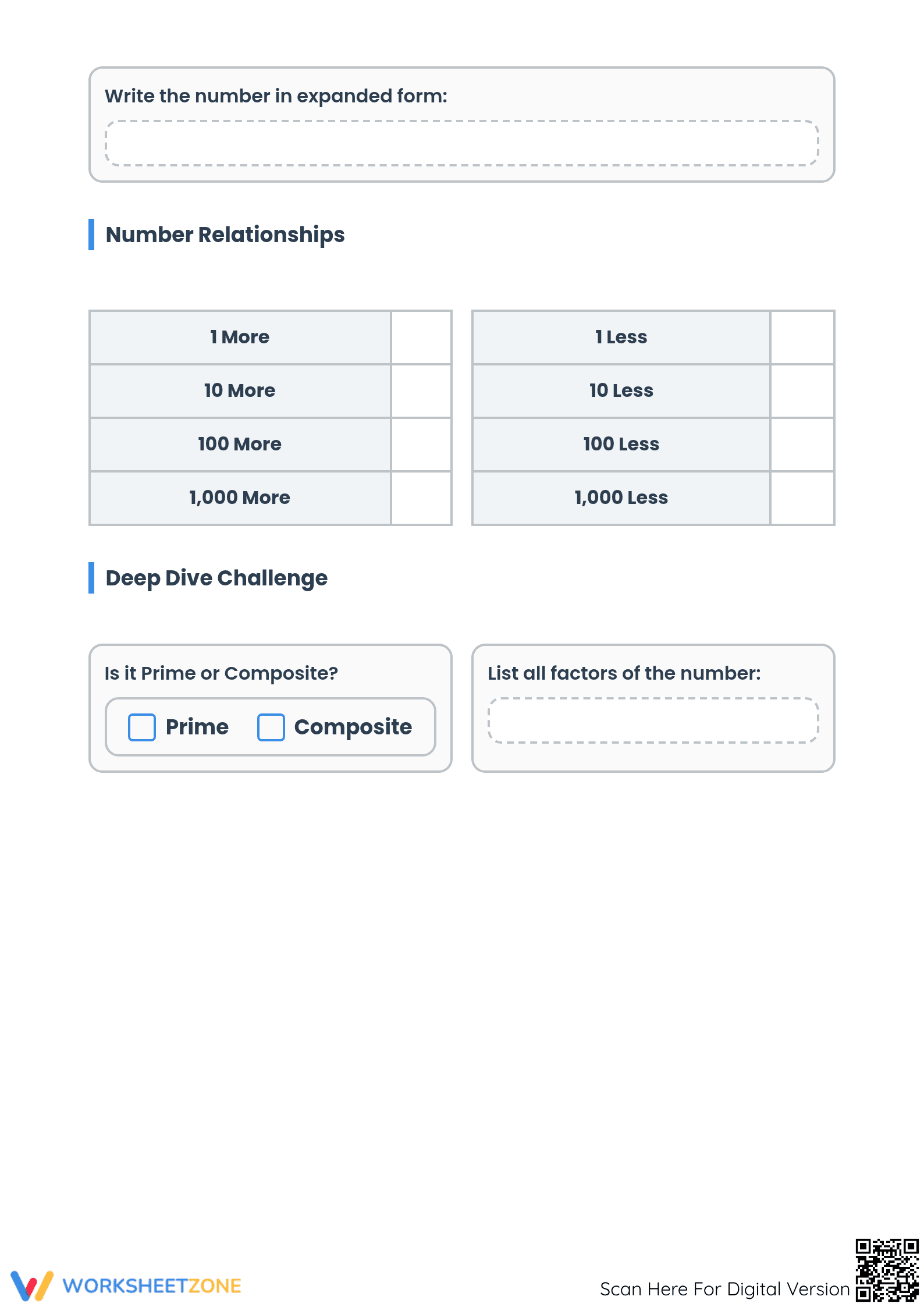 Printable Number of the Day Worksheet | Grade 4-5 Math - Page 2
