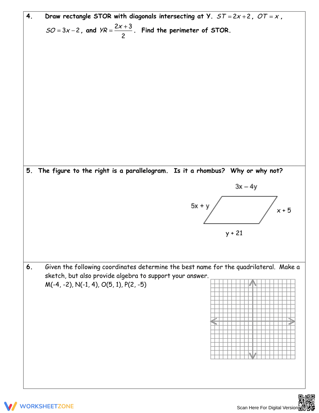 Master Properties of Parallelograms - Page 7