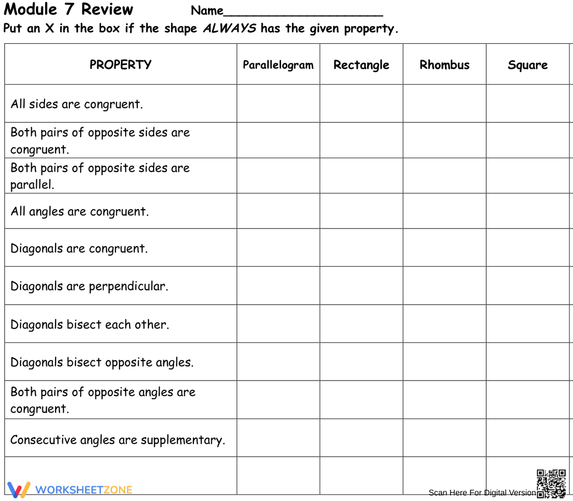 Master Properties of Parallelograms - Page 8