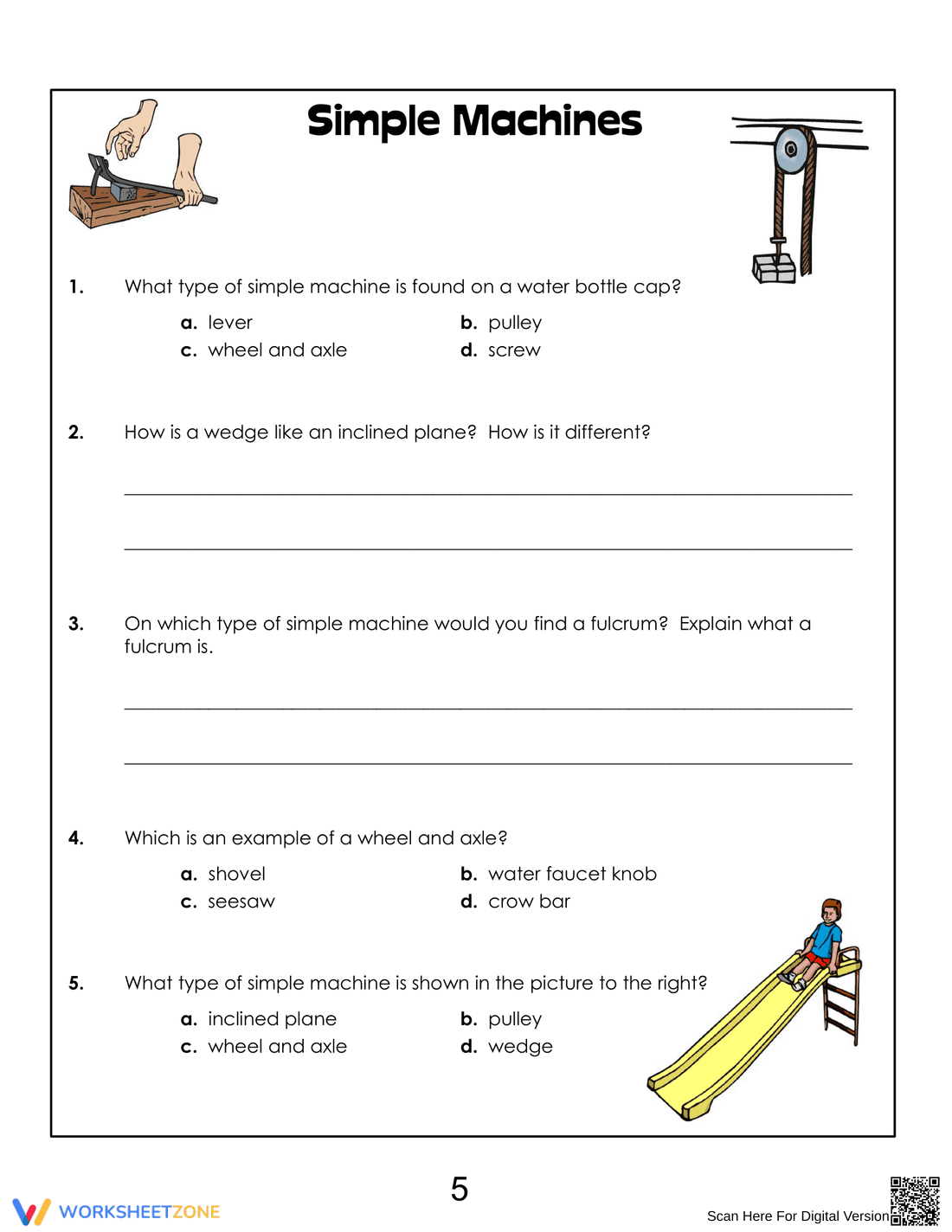 Printable Simple Machines Unit | Grade 2 Science - Page 6