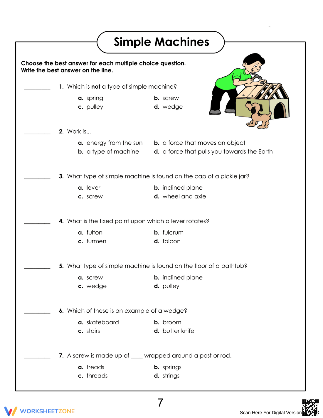 Printable Simple Machines Unit | Grade 2 Science - Page 8